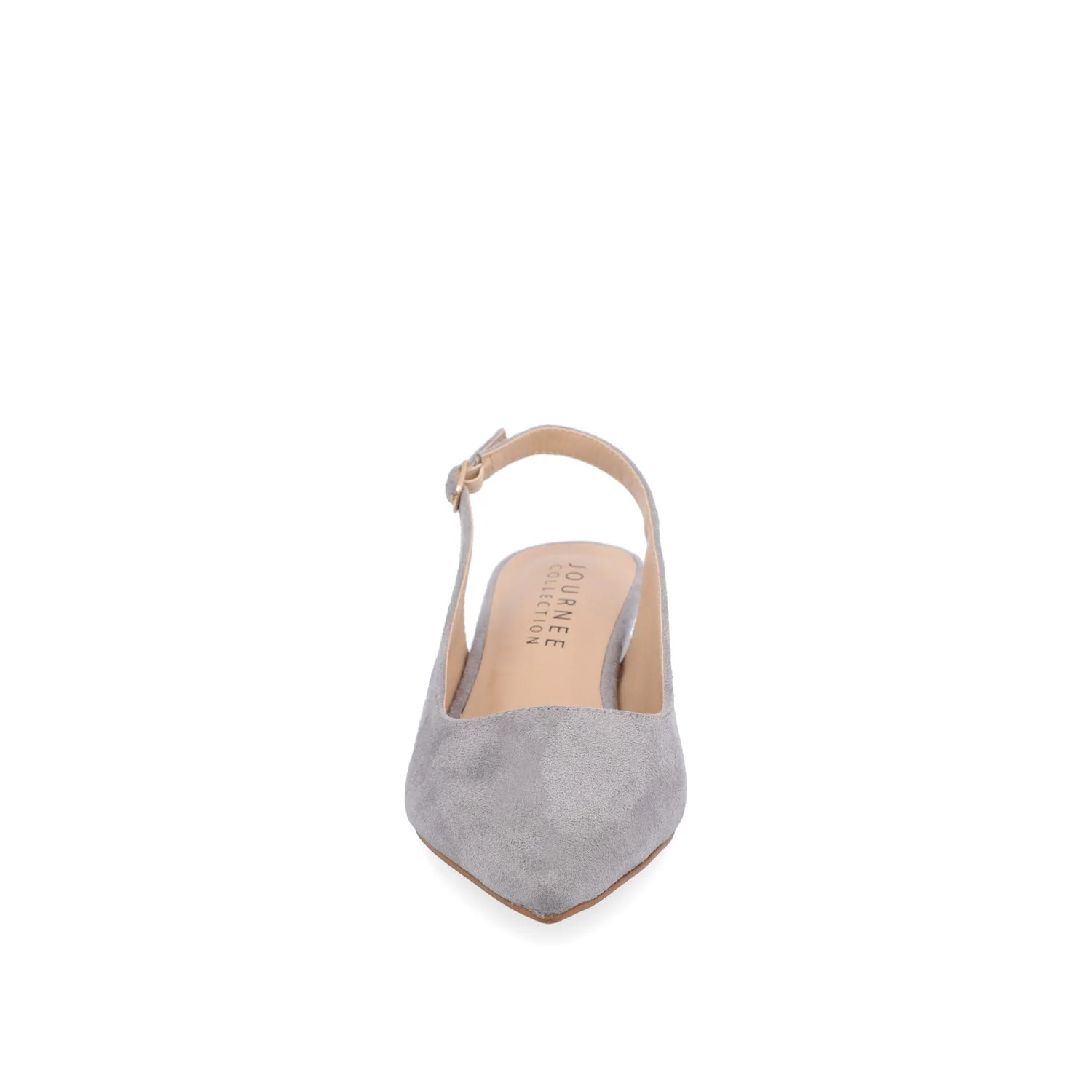 SYLVIA LOW BLOCK HEELS IN WIDE - Grey - Image 5
