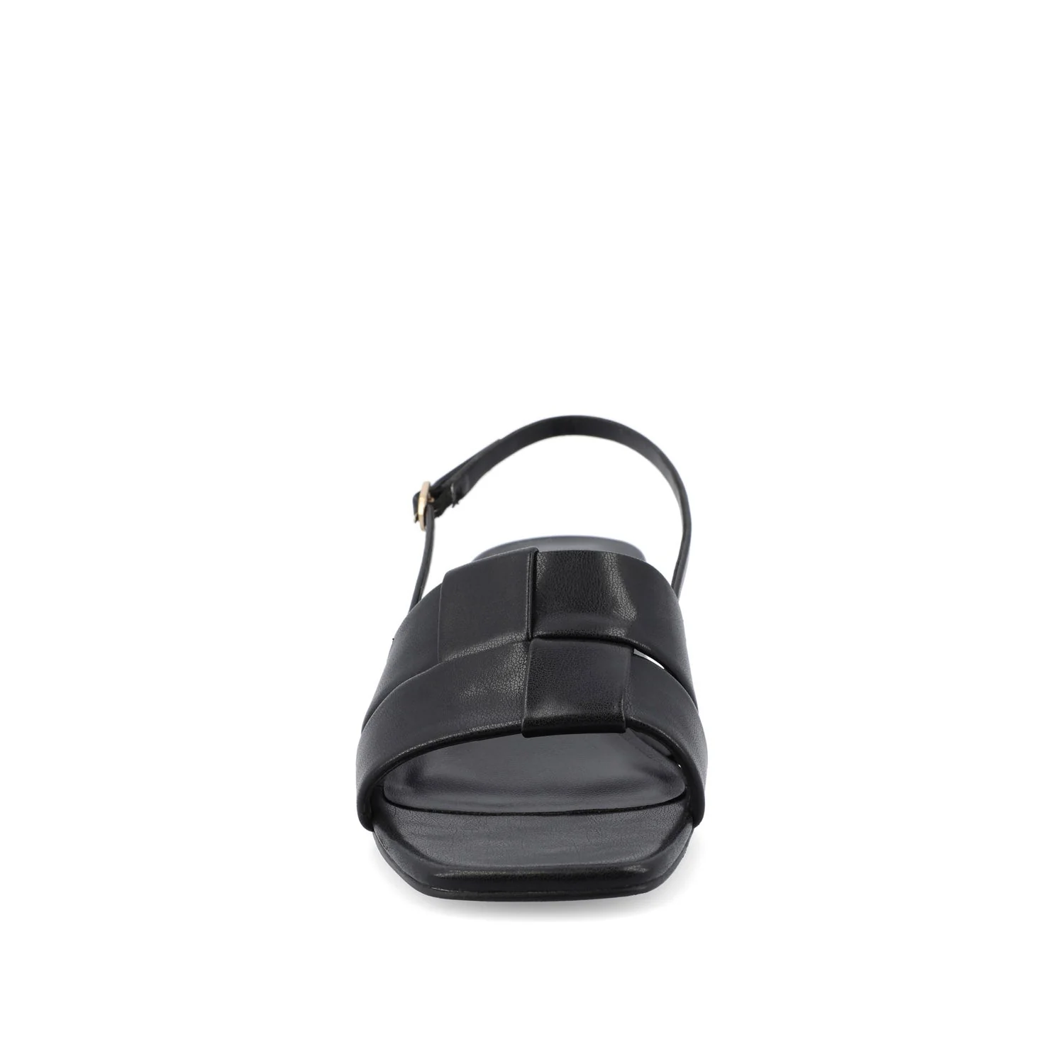TABATHA LOW BLOCK HEELS IN VEGAN LEATHER - Black - Image 5
