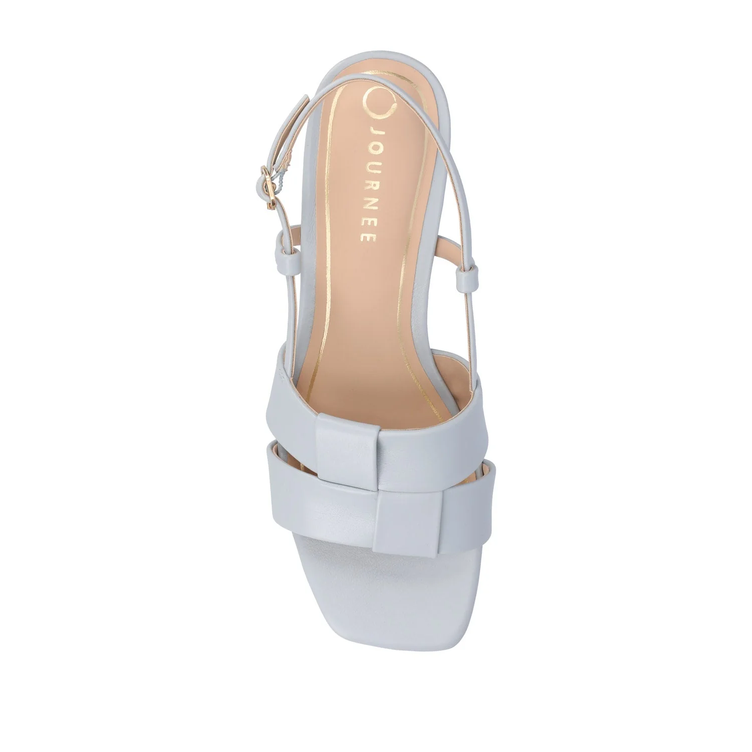TABATHA LOW BLOCK HEELS IN VEGAN LEATHER - Blue - Image 6