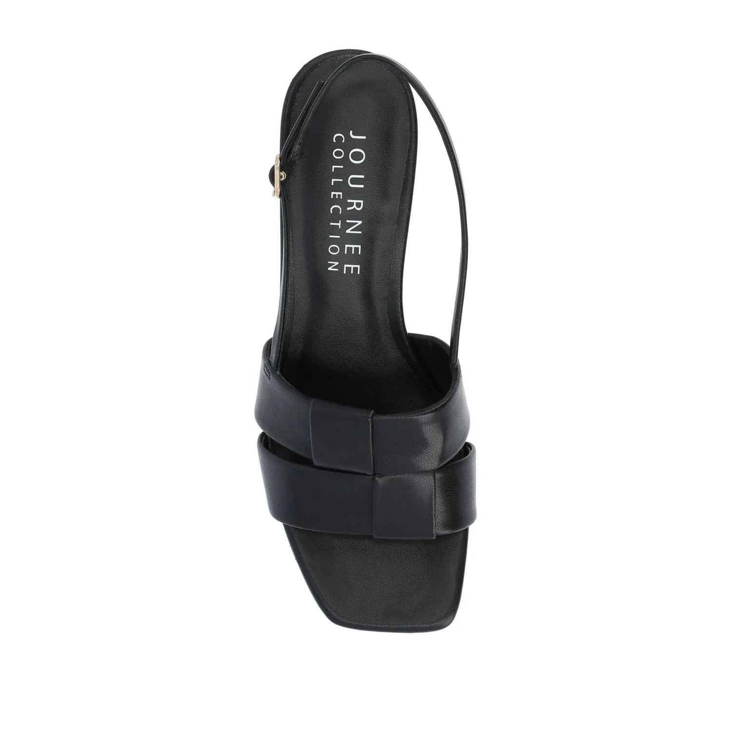 TABATHA LOW BLOCK HEELS IN VEGAN LEATHER IN WIDE - Black - Image 6