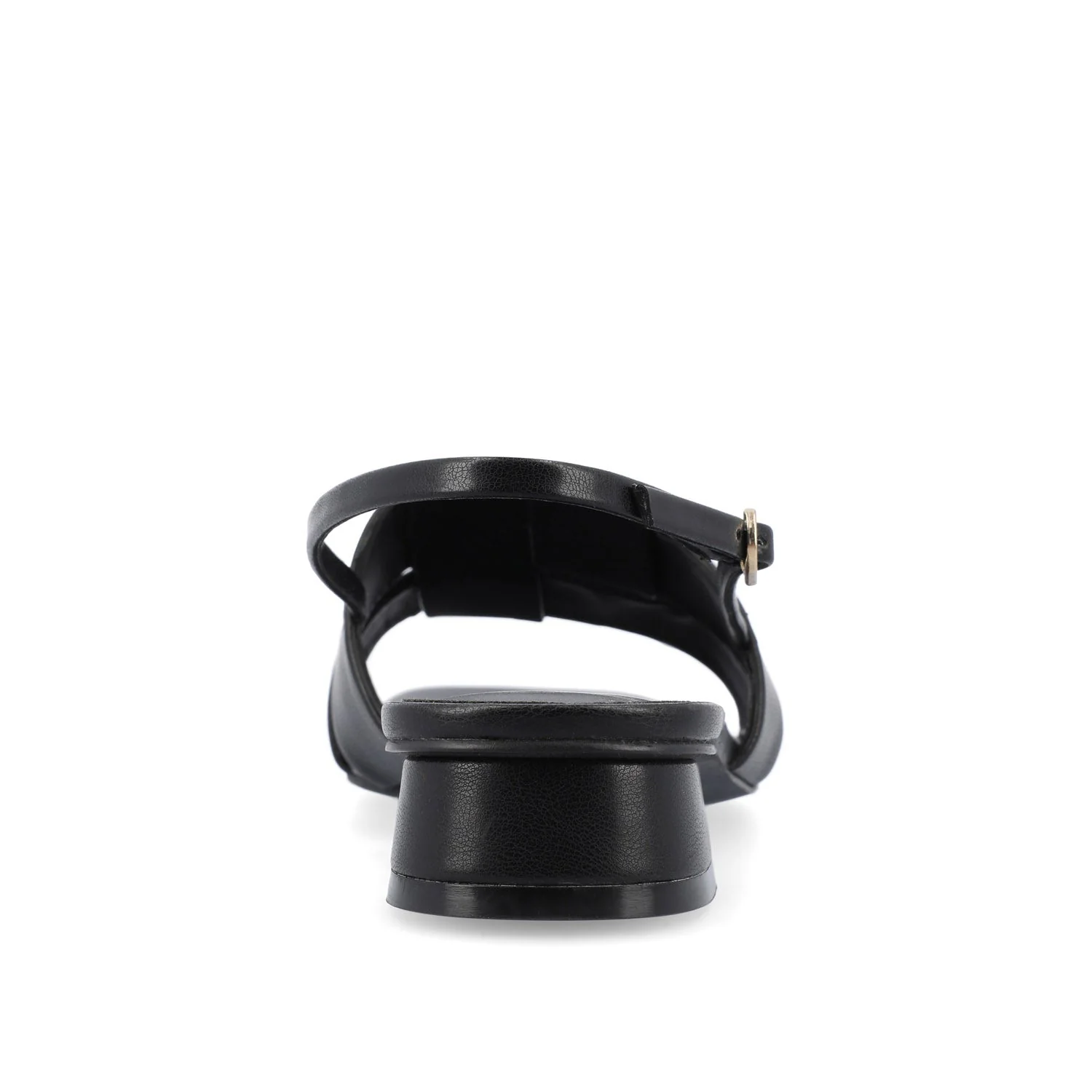 TABATHA LOW BLOCK HEELS IN VEGAN LEATHER IN WIDE - Black - Image 7