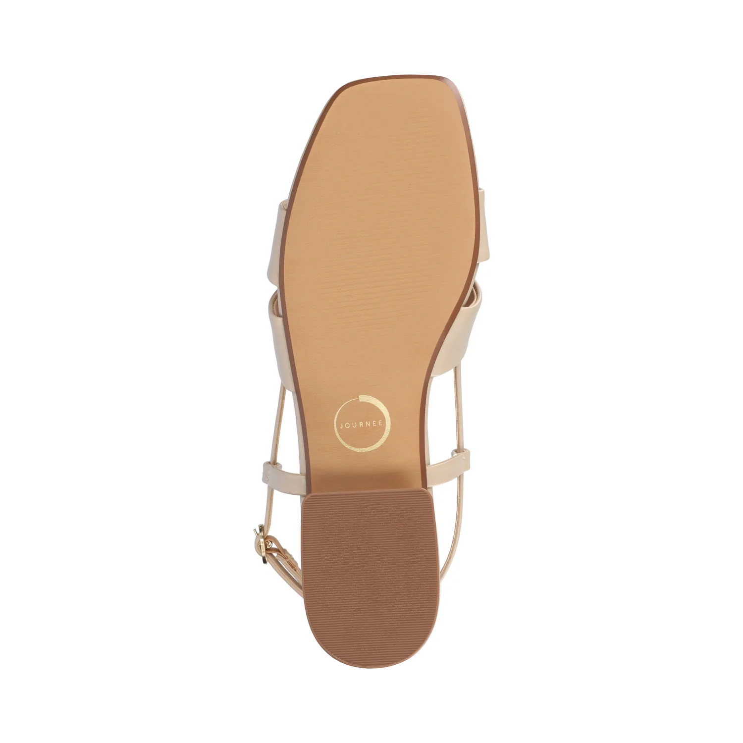 TABATHA LOW BLOCK HEELS IN VEGAN LEATHER IN WIDE - Nude - Image 8