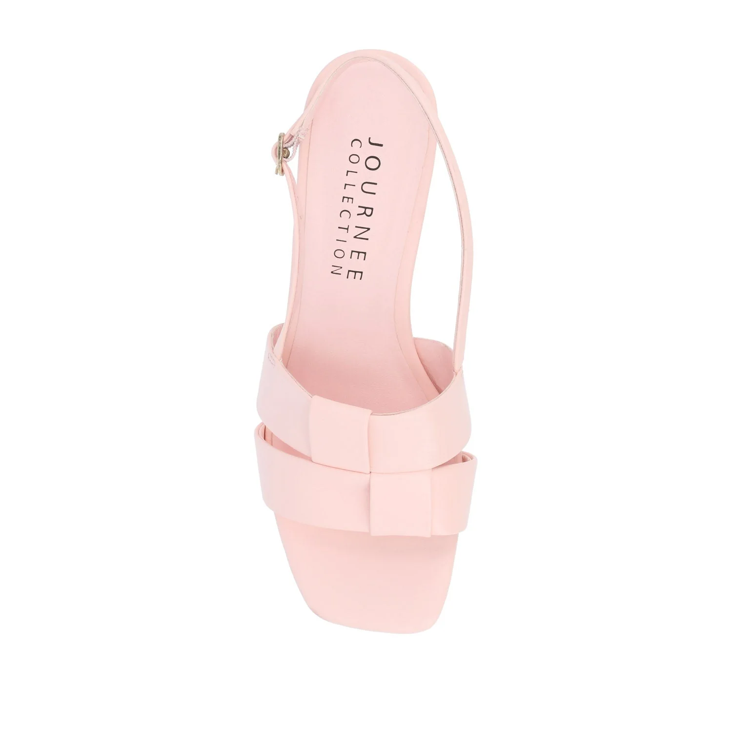 TABATHA LOW BLOCK HEELS IN VEGAN LEATHER IN WIDE - Pink - Image 6