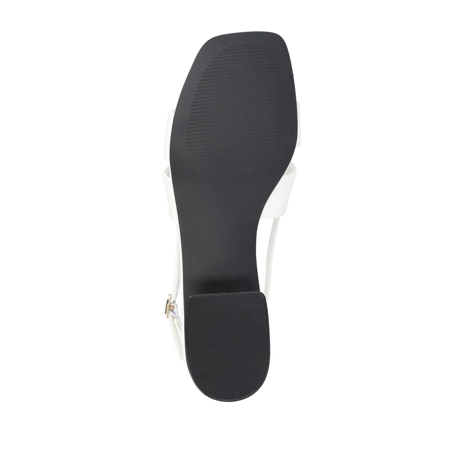 TABATHA LOW BLOCK HEELS IN VEGAN LEATHER IN WIDE - White - Image 8