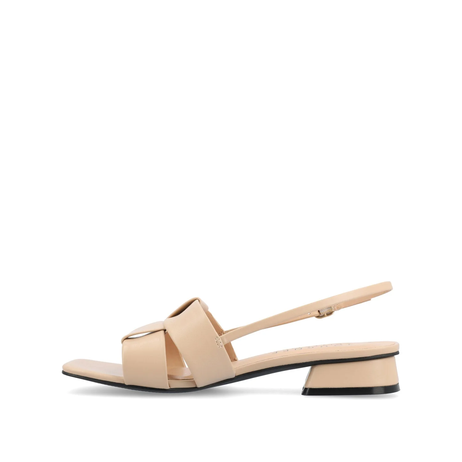 TABATHA LOW BLOCK HEELS IN VEGAN LEATHER - Nude - Image 5