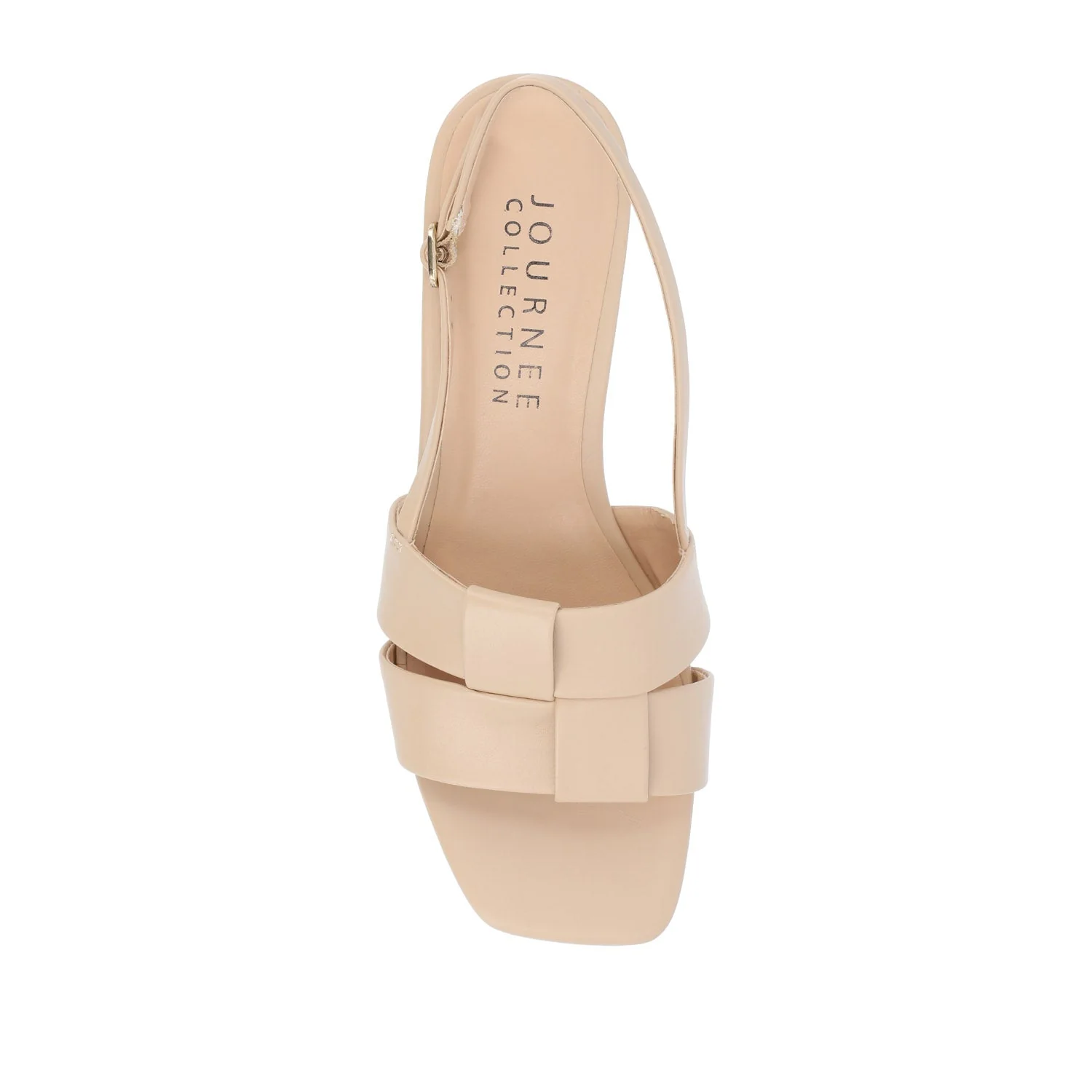 TABATHA LOW BLOCK HEELS IN VEGAN LEATHER - Nude - Image 8