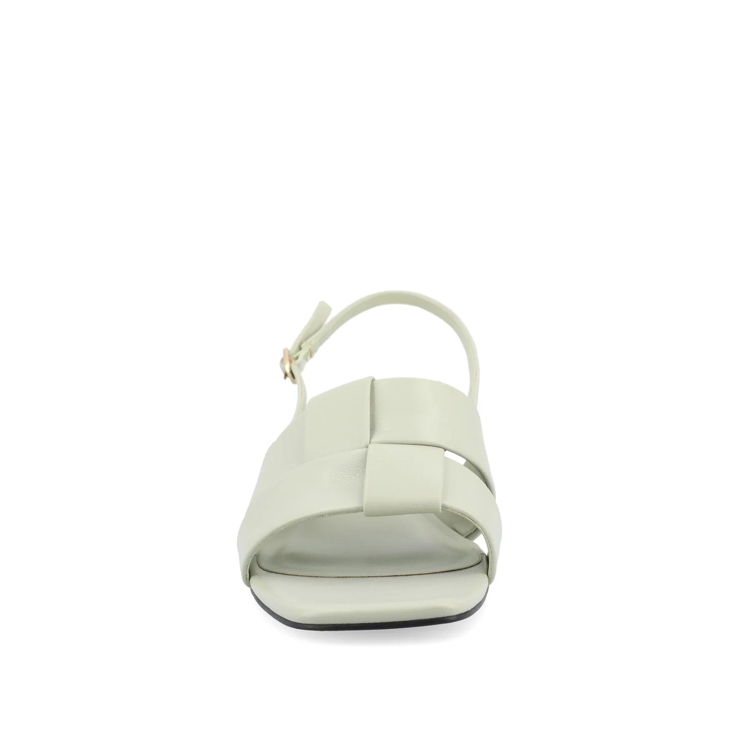 TABATHA LOW BLOCK HEELS IN VEGAN LEATHER - Sage - Image 5