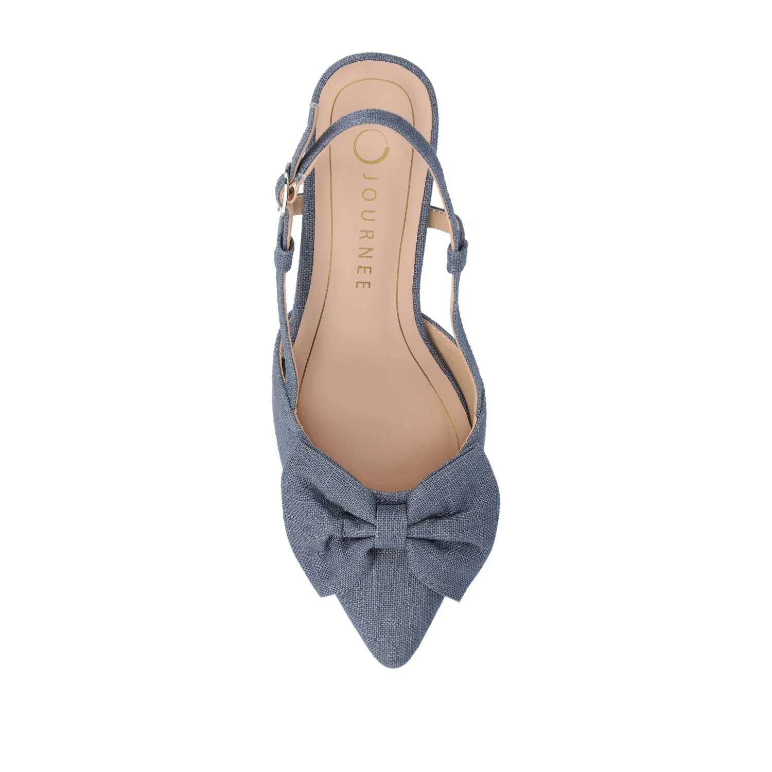 TAILYNN SLINGBACK BLOCK HEELS IN STATEMENT - Denim - Image 6