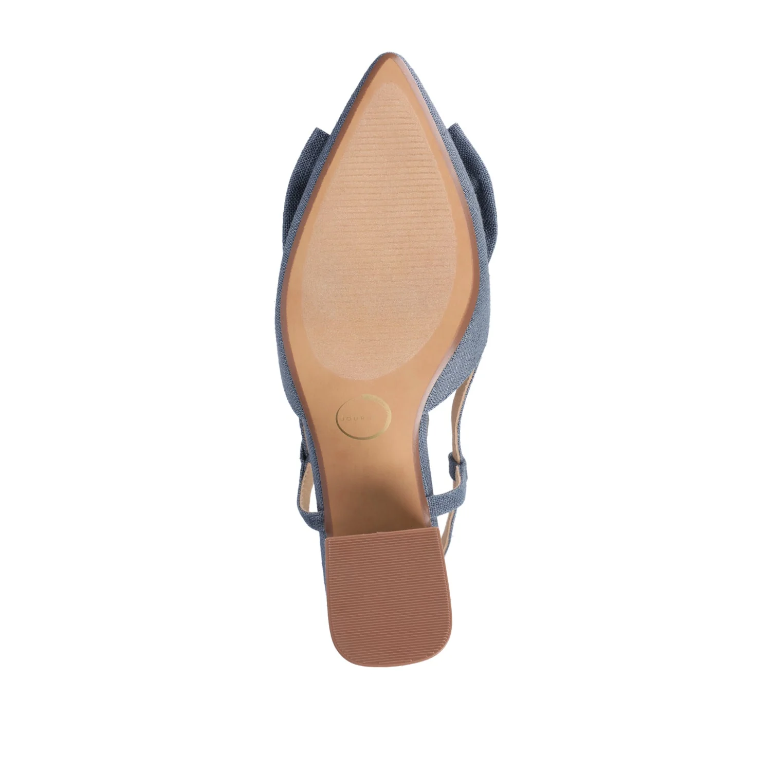 TAILYNN SLINGBACK BLOCK HEELS IN STATEMENT - Denim - Image 8