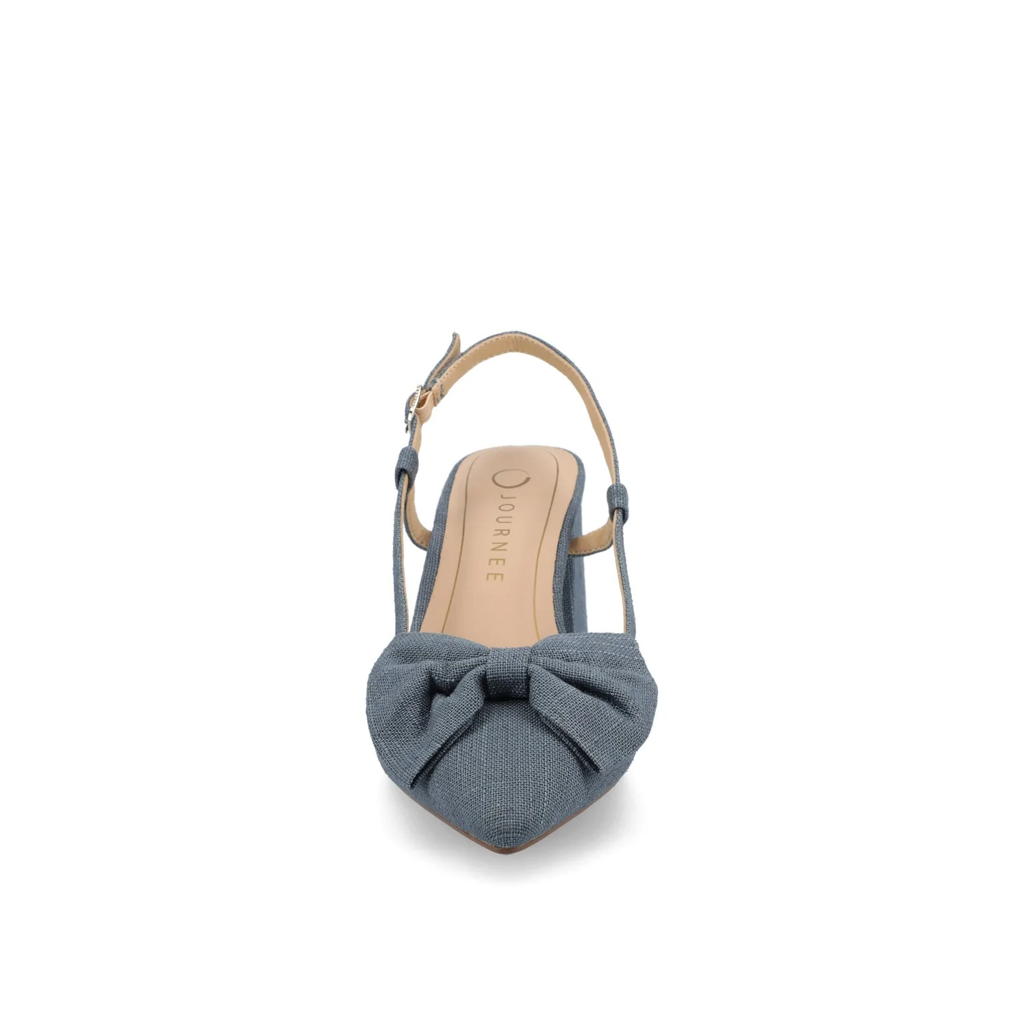 TAILYNN SLINGBACK BLOCK HEELS IN STATEMENT IN WIDE - Denim - Image 5