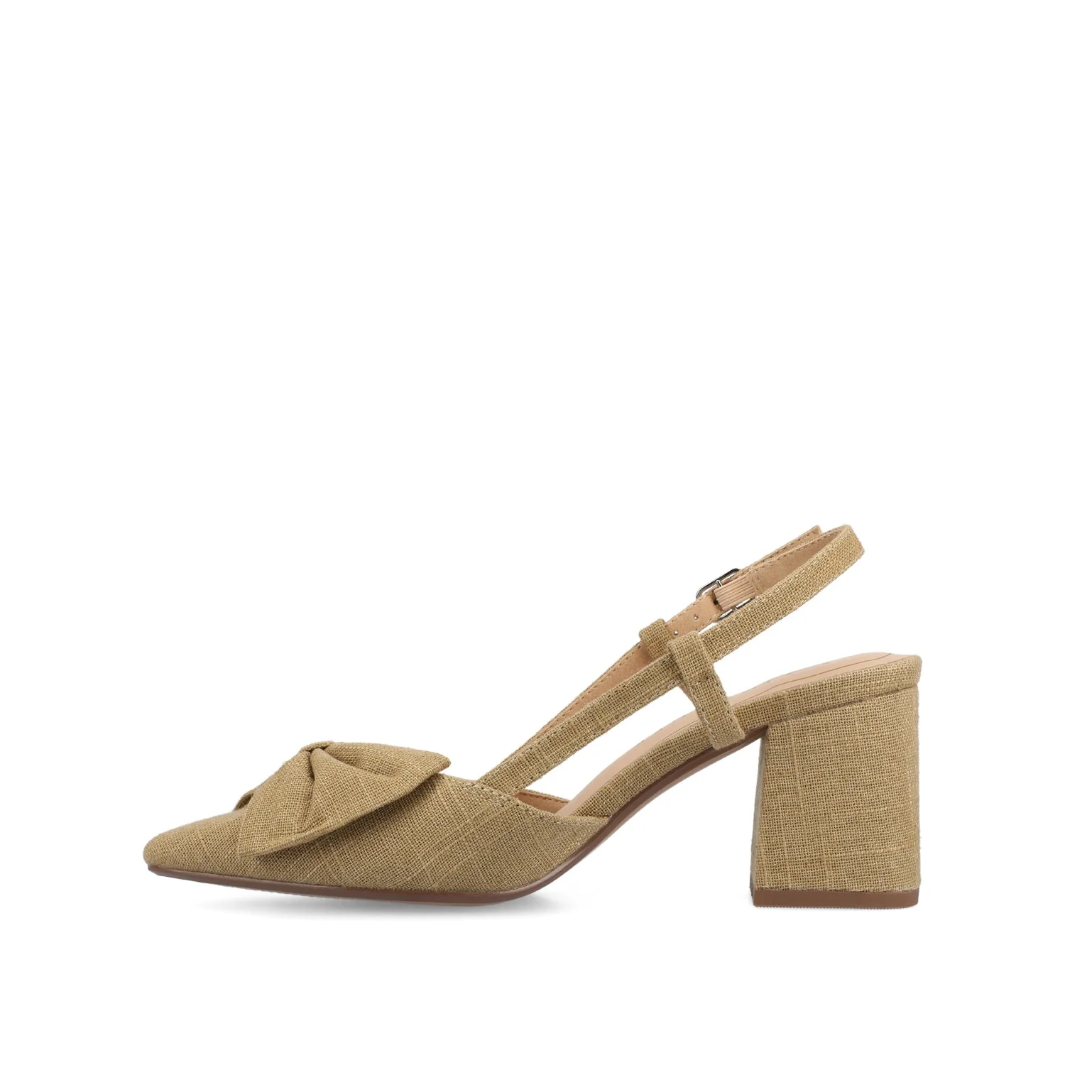 TAILYNN SLINGBACK BLOCK HEELS IN STATEMENT - Wheat - Image 3