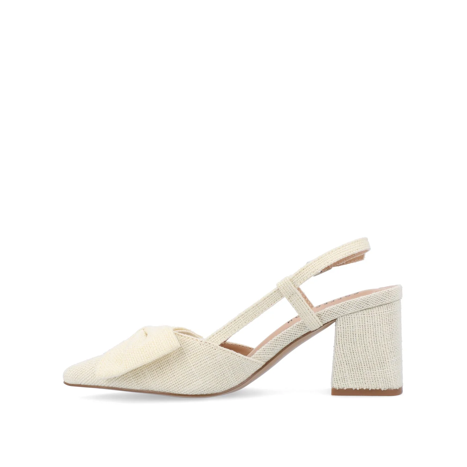 TAILYNN BLOCK PUMP HEELS IN WIDE - Cream - Image 3