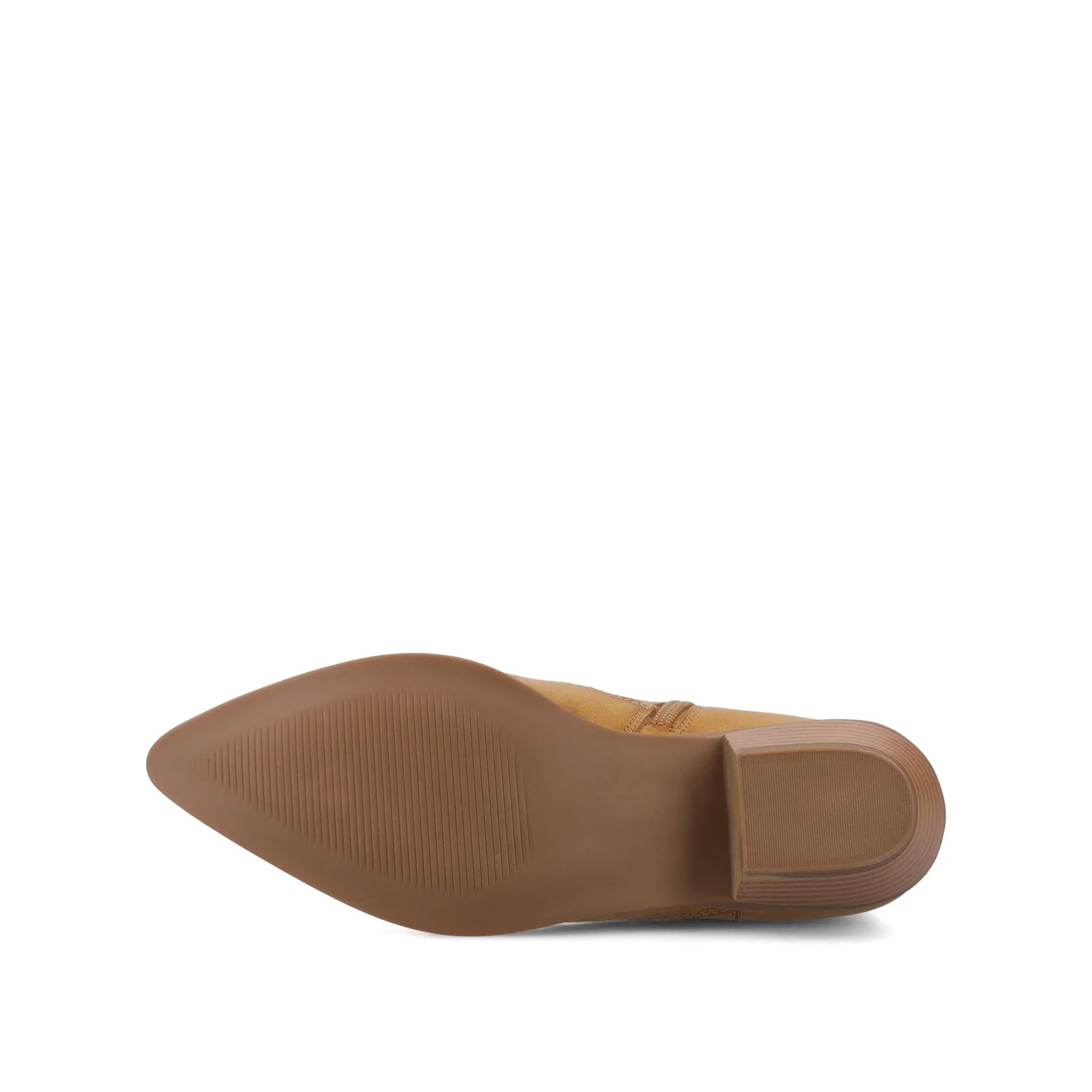 TALIAH WESTERN ANKLE BOOTIES IN WIDE - Tan - Image 5