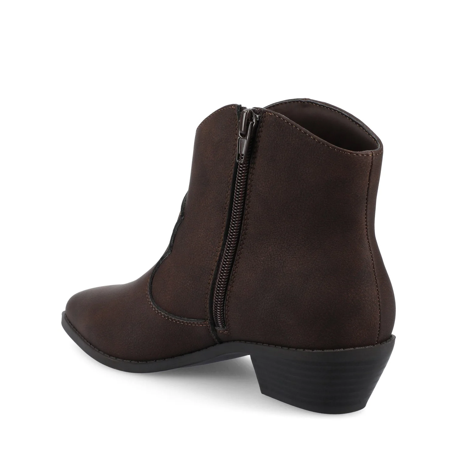 TALIAH WESTERN ANKLE BOOTIES - Vintage Brown - Image 3