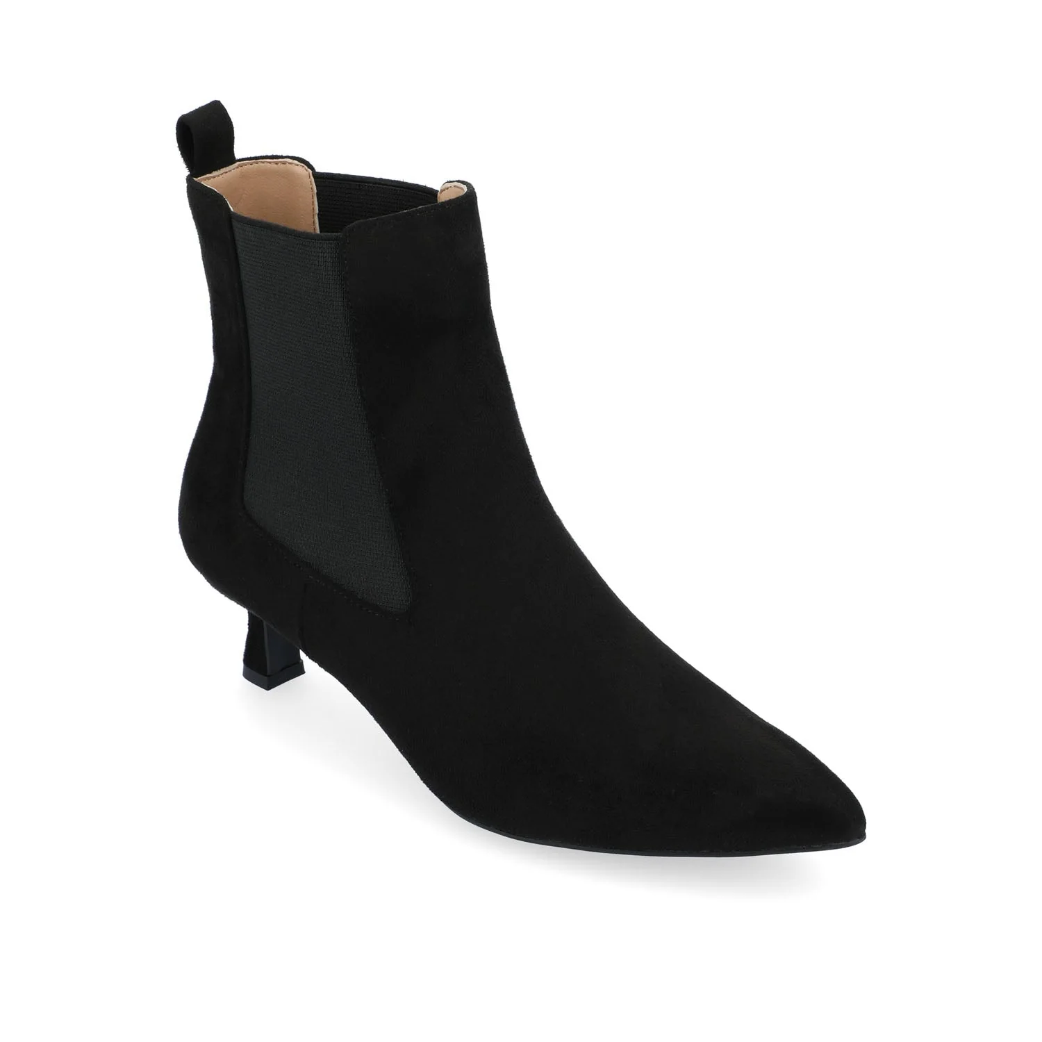 TENLEE CHELSEA BOOTIES IN FAUX SUEDE - Black  Faux Suede - Image 2