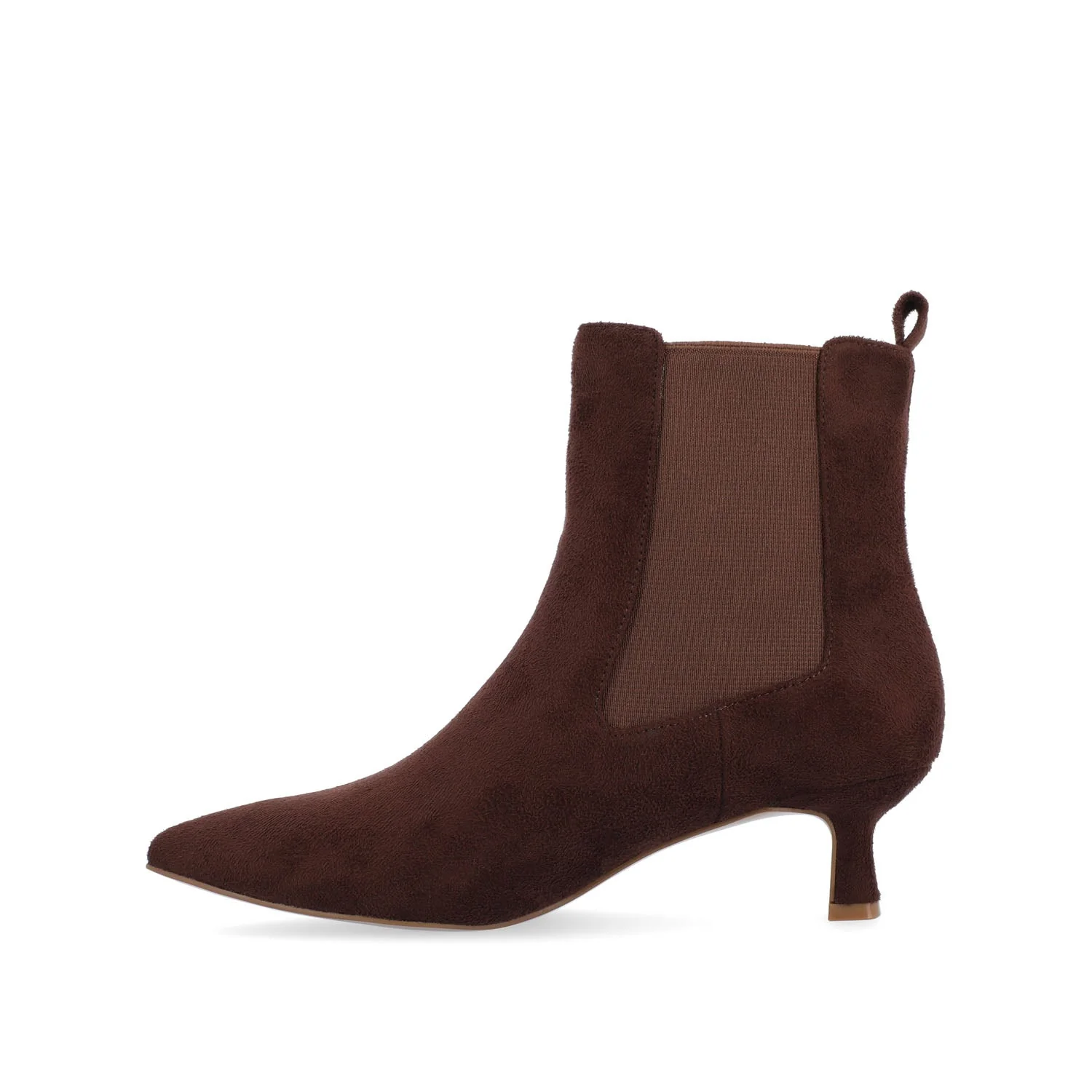 TENLEE CHELSEA BOOTIES IN FAUX SUEDE - Brown Faux Suede - Image 3