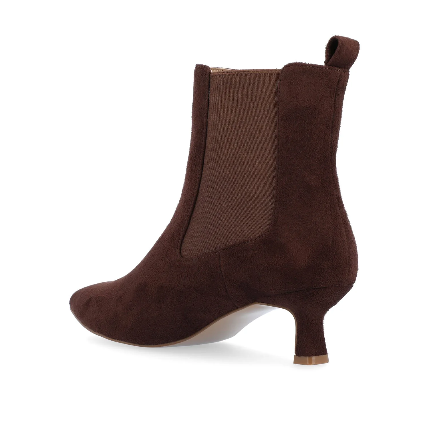 TENLEE CHELSEA BOOTIES IN FAUX SUEDE - Brown Faux Suede - Image 4