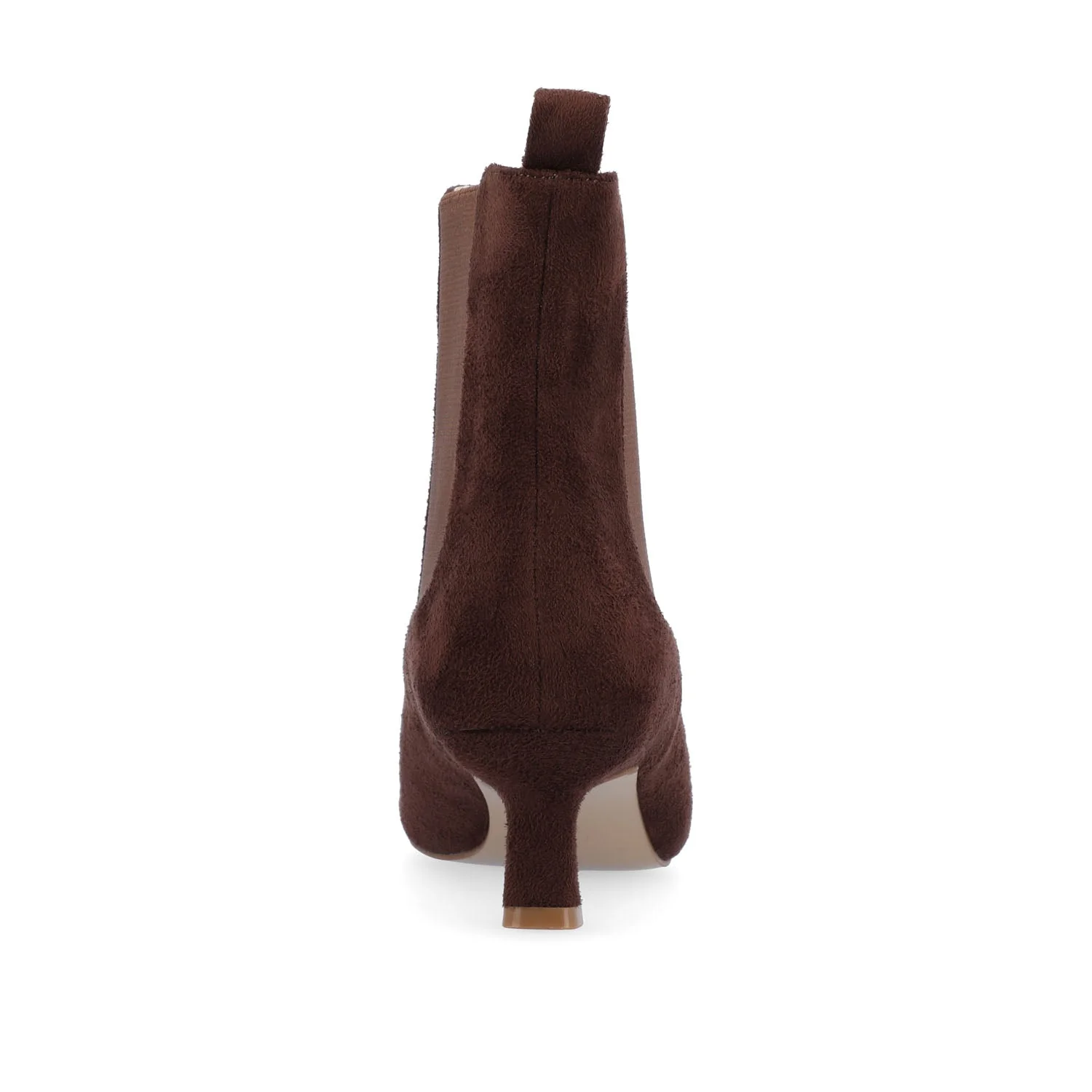TENLEE CHELSEA BOOTIES IN FAUX SUEDE - Brown Faux Suede - Image 7