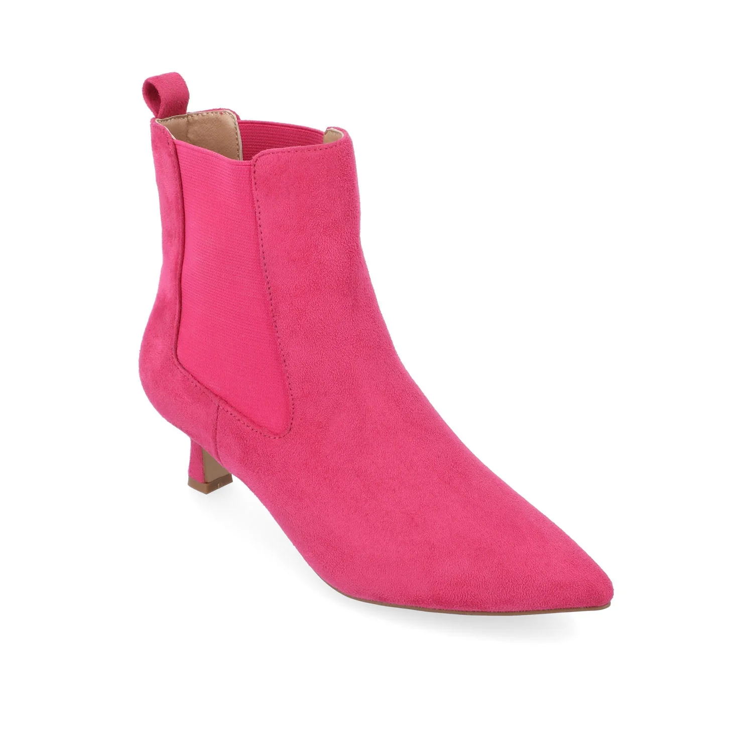 TENLEE CHELSEA BOOTIES IN FAUX SUEDE - Pink Faux Suede - Image 2
