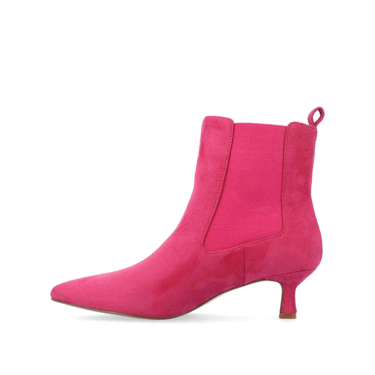 TENLEE CHELSEA BOOTIES IN FAUX SUEDE - Pink Faux Suede - Image 3