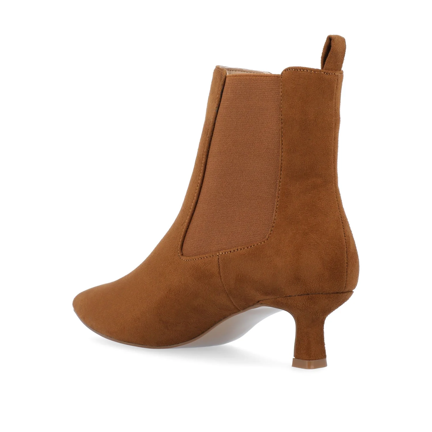 TENLEE CHELSEA BOOTIES IN FAUX SUEDE - Tan Faux Suede - Image 5