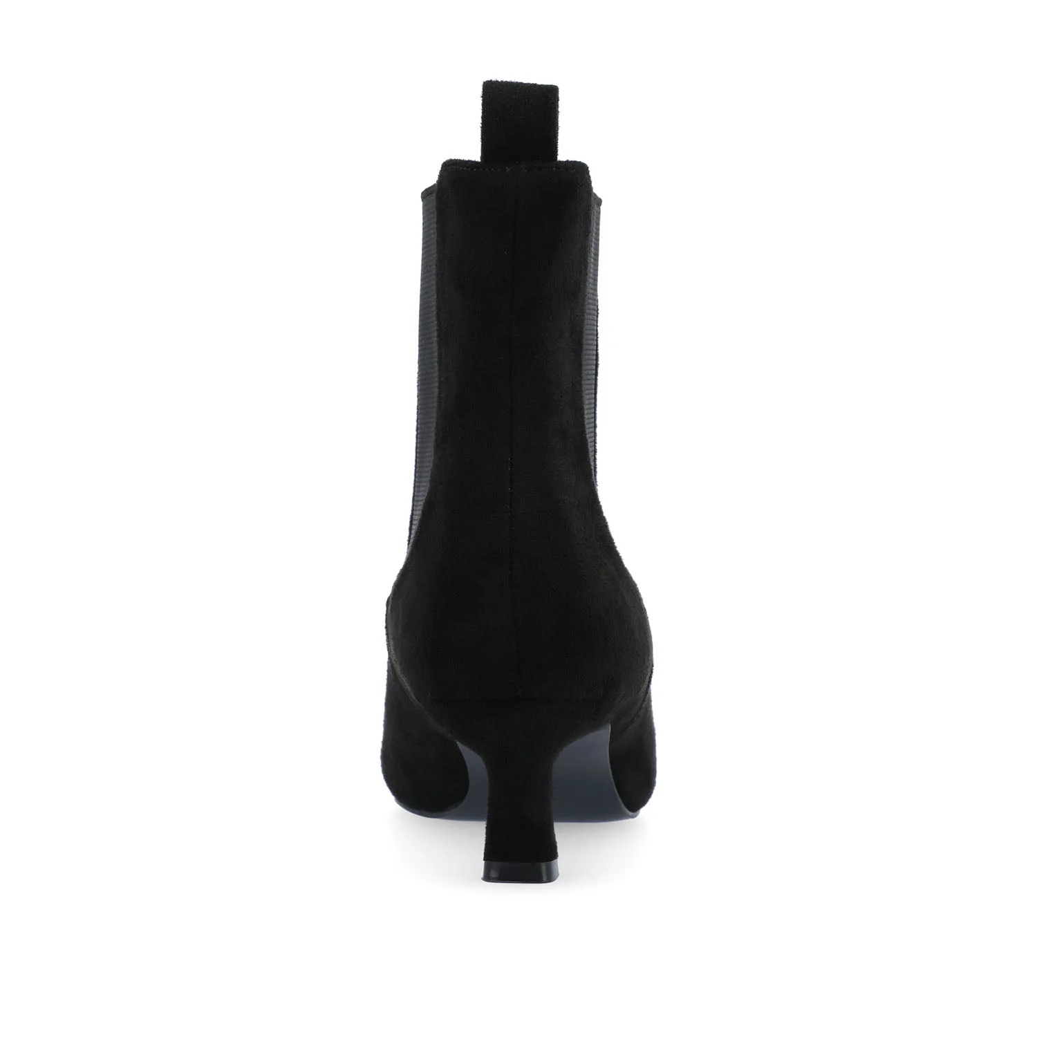 TENLEE CHELSEA BOOTIES IN WIDE - Black Faux Suede - Image 7