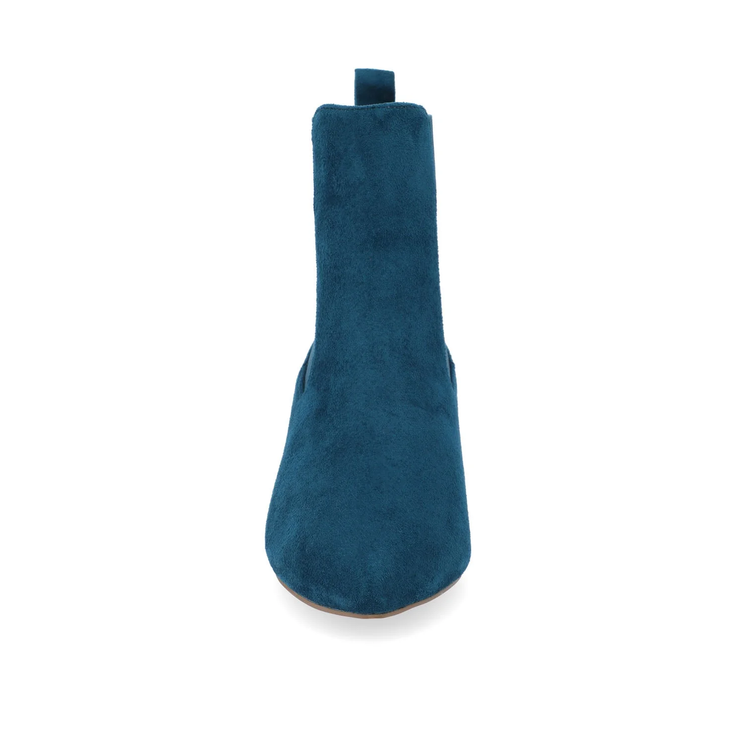 TENLEE CHELSEA BOOTIES IN WIDE - Blue Faux Suede - Image 5