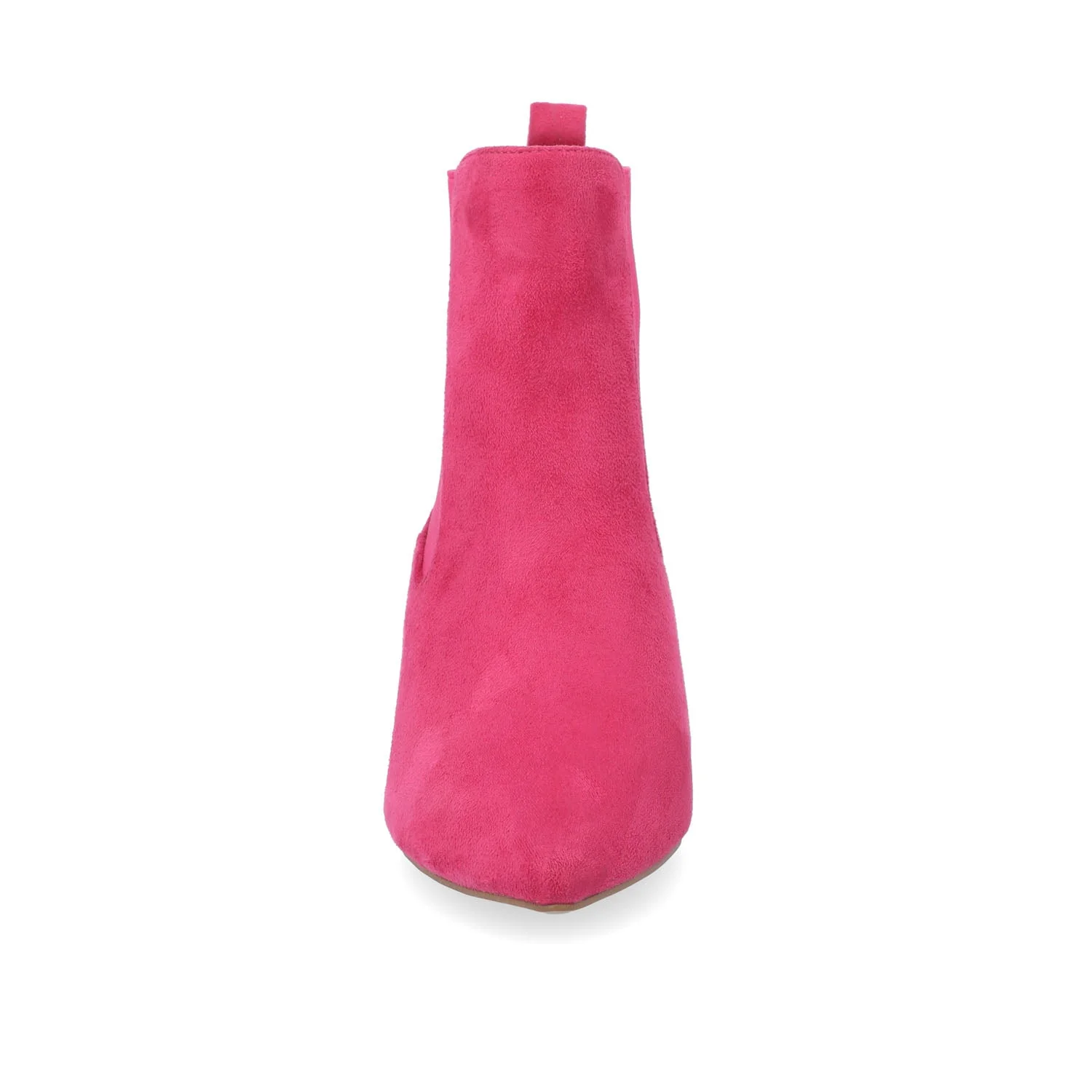 TENLEE CHELSEA BOOTIES IN WIDE - Pink  Faux Suede - Image 5