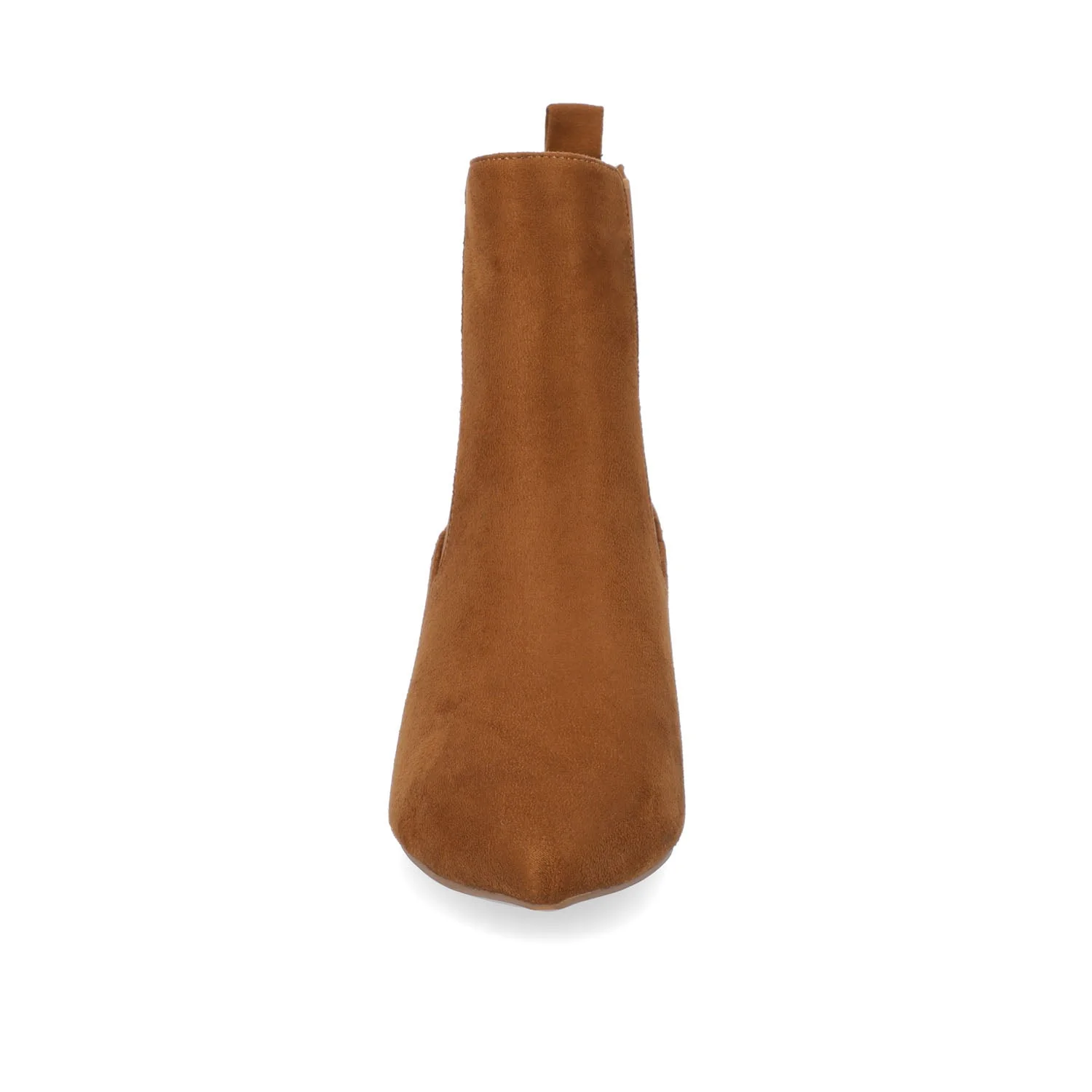 TENLEE CHELSEA BOOTIES IN WIDE - Tan Faux Suede - Image 6