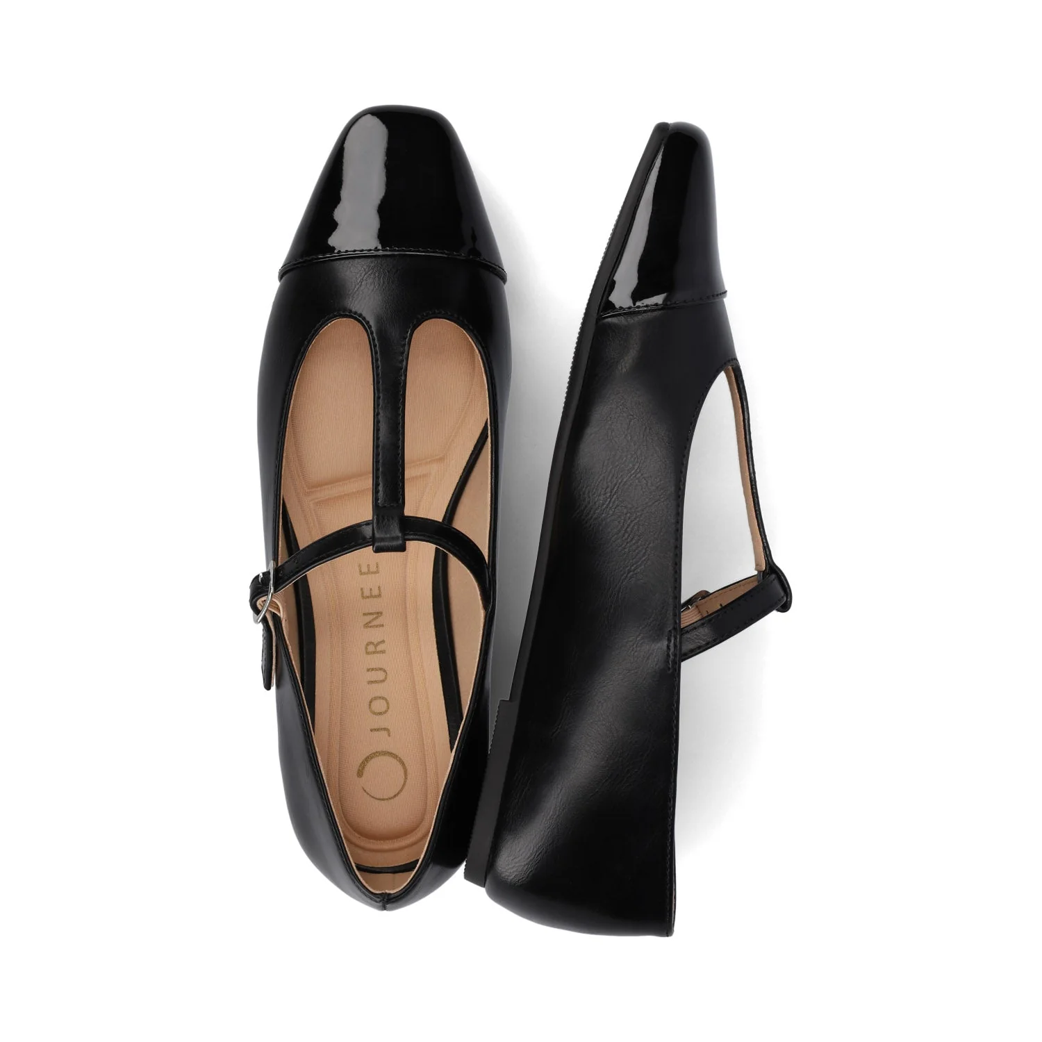 THEAH MARY JANE FLATS IN WIDE - Black - Image 3