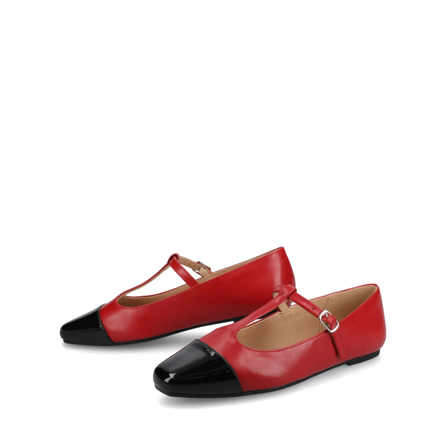 THEAH MARY JANE FLATS IN WIDE - Red - Image 2