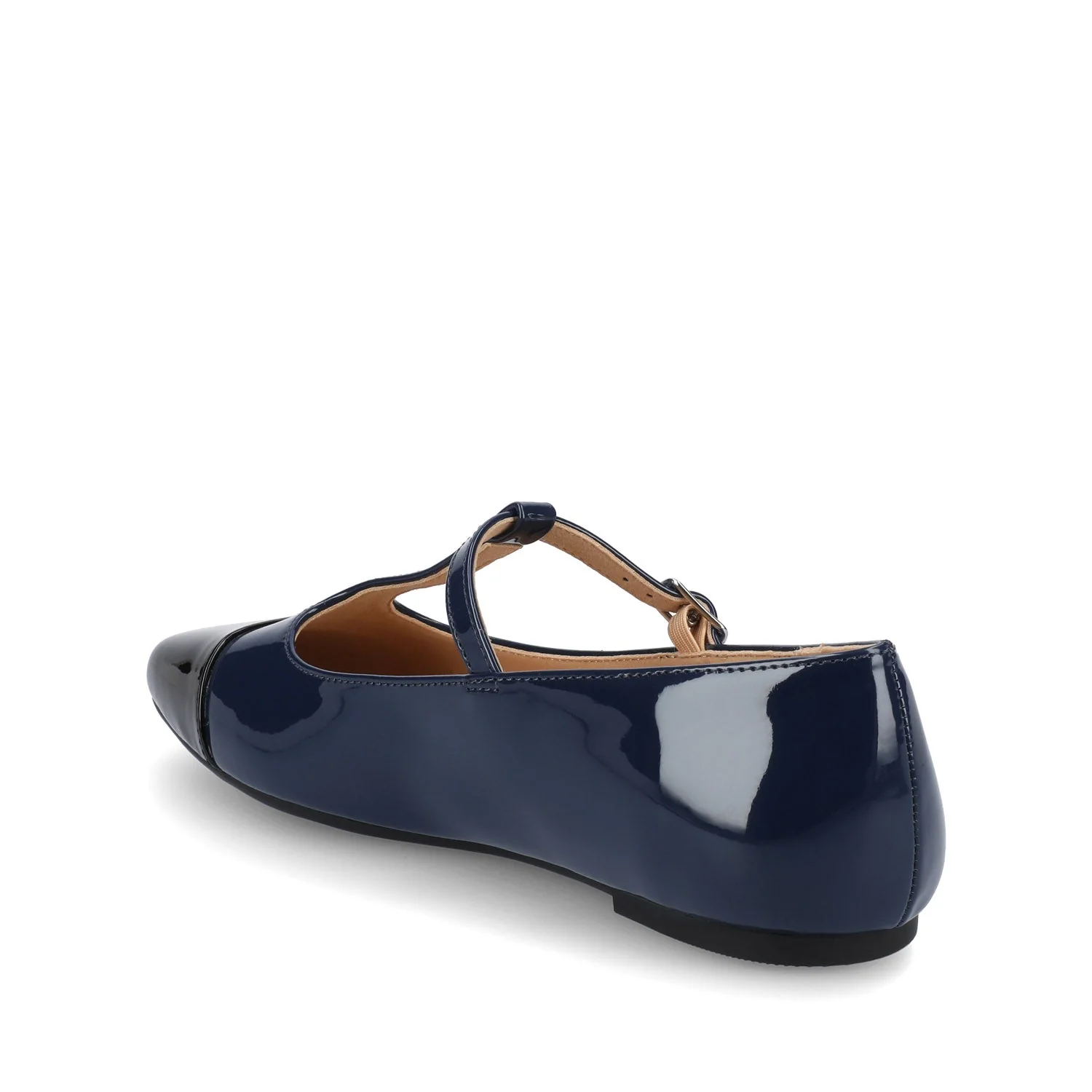 THEAH T-STRAP BALLET FLATS - Patent Navy - Image 3