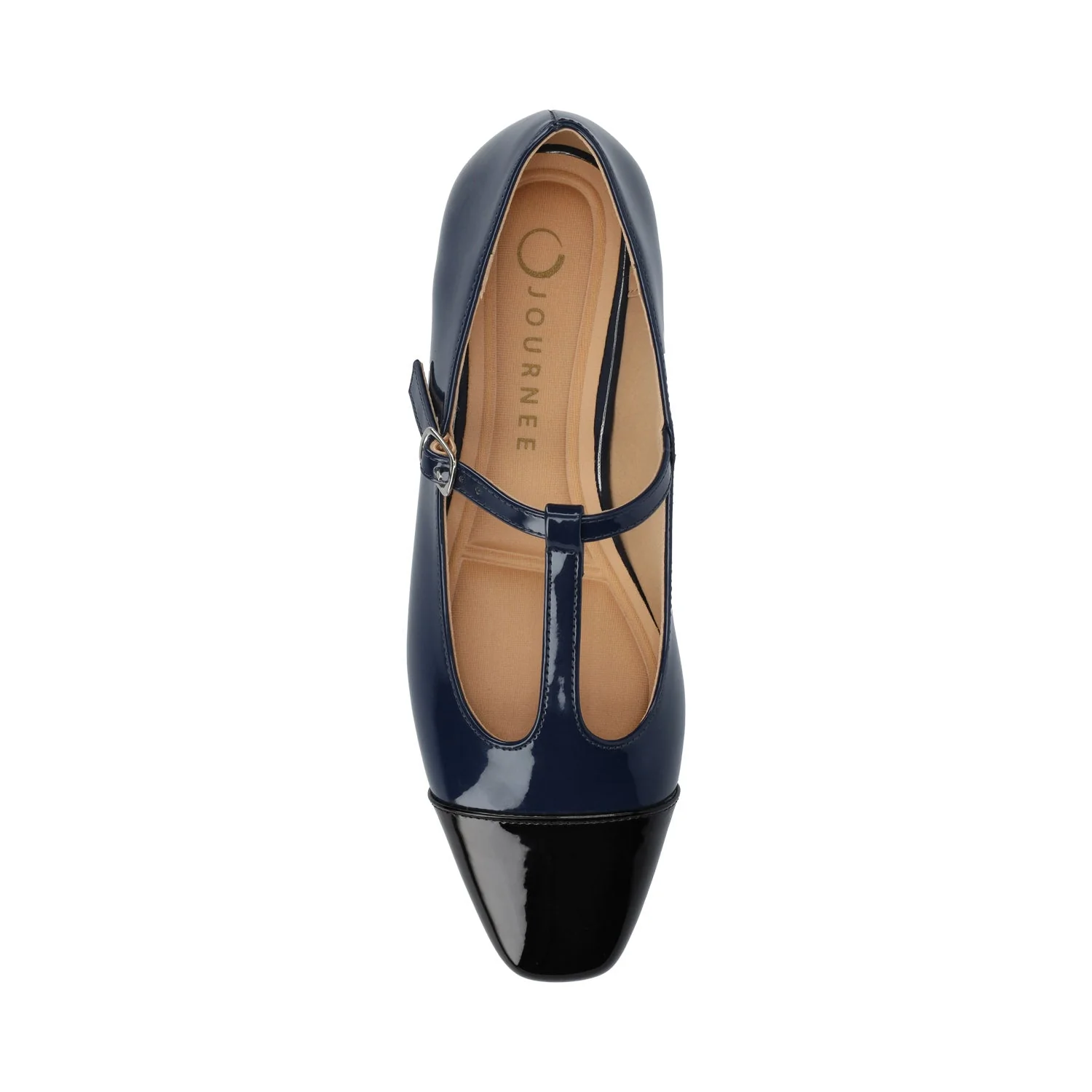 THEAH T-STRAP BALLET FLATS - Patent Navy - Image 4