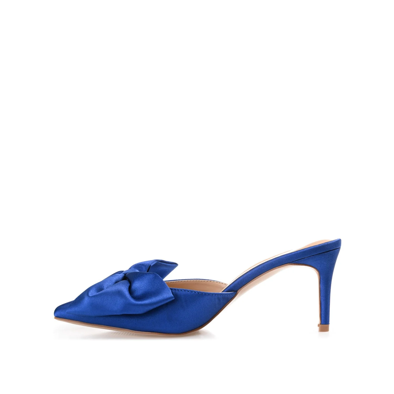 TIARRA STILETTO HEELS IN SATIN - Blue - Image 3