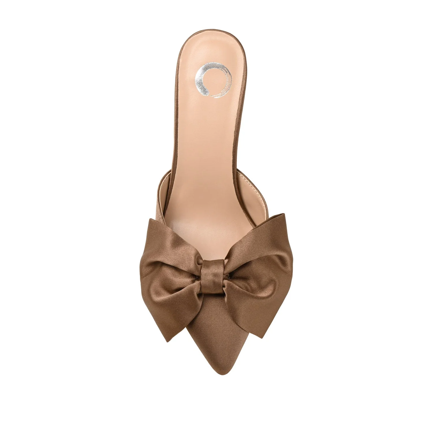 TIARRA STILETTO HEELS IN SATIN - Brown - Image 6