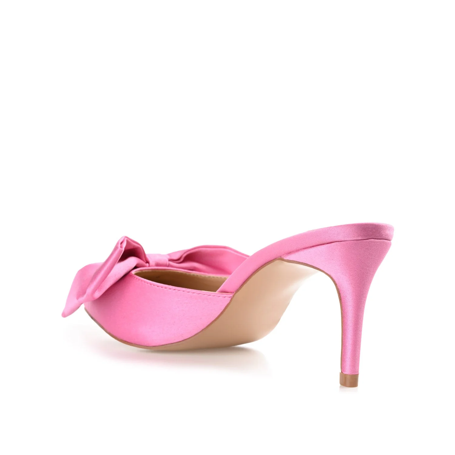 TIARRA STILETTO HEELS IN SATIN - Pink - Image 4