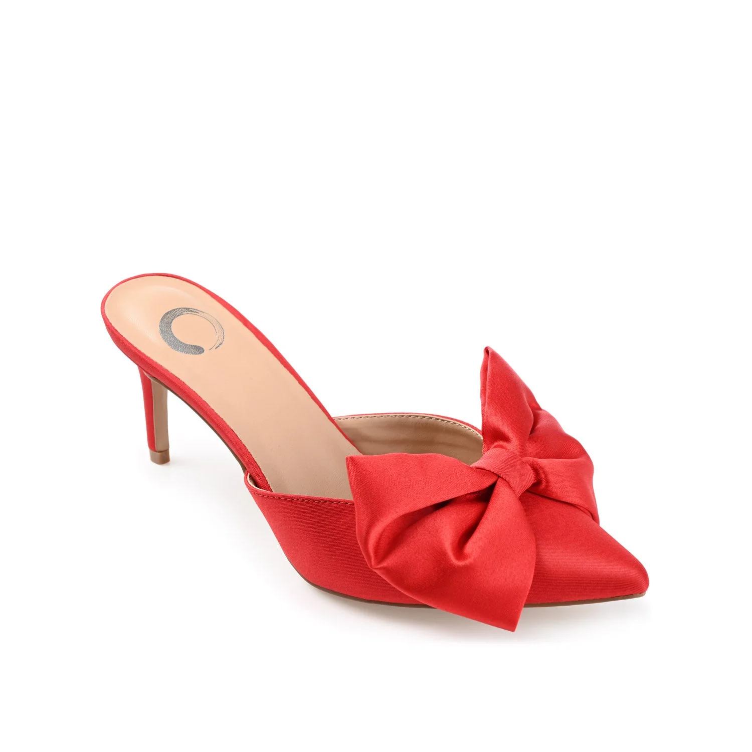 TIARRA STILETTO HEELS IN SATIN - Red - Image 2