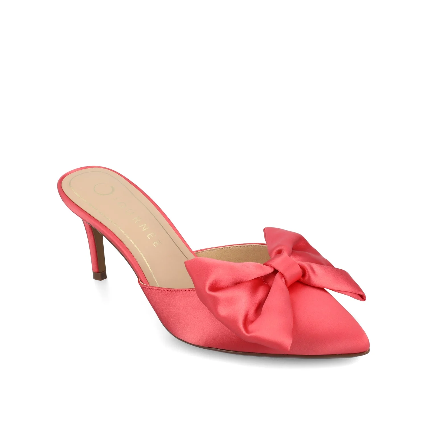 TIARRA STILETTO PUMP HEELS IN WIDE - Coral - Image 2