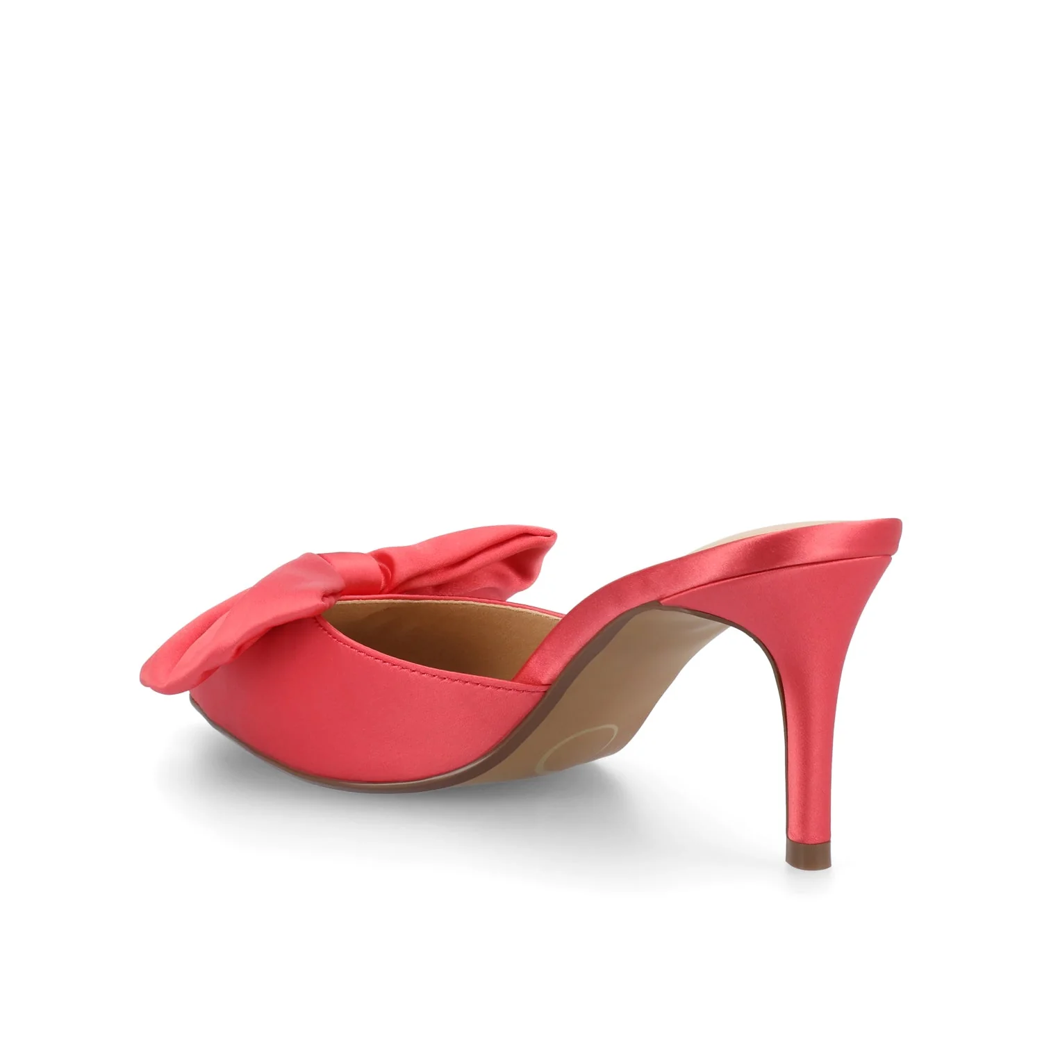 TIARRA STILETTO PUMP HEELS IN WIDE - Coral - Image 4