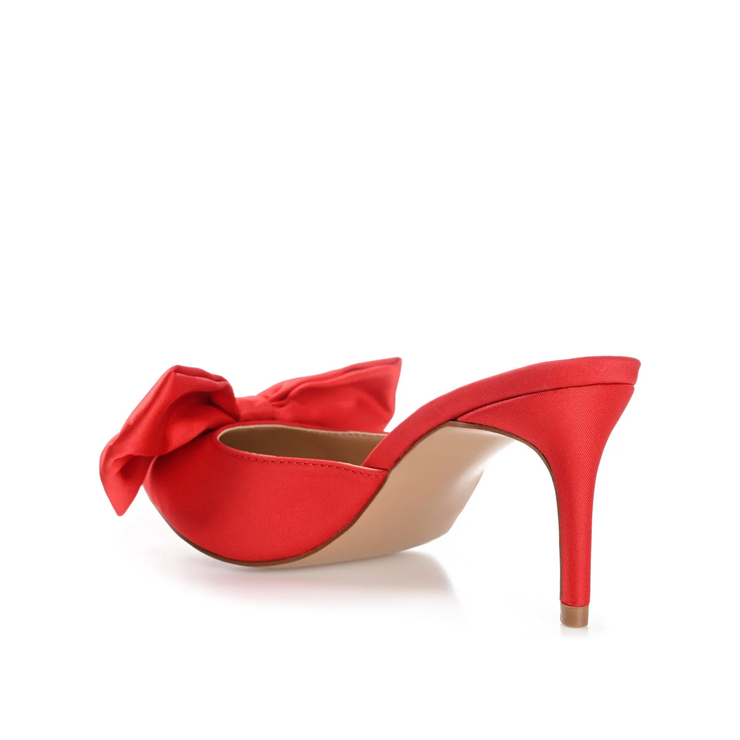 TIARRA STILETTO PUMP HEELS IN WIDE - Red - Image 4