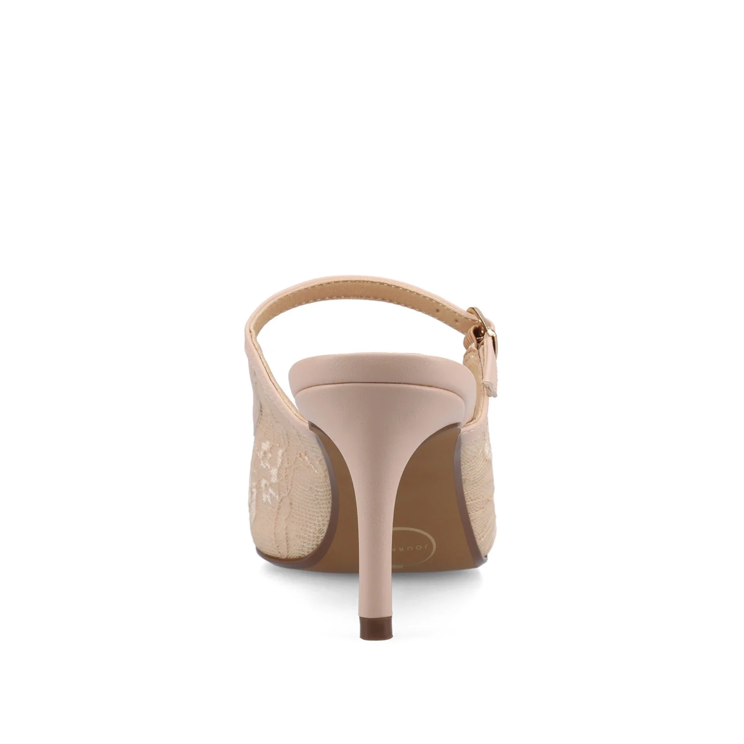 TIFFEE SLIP ON HEELS - Bone Lace - Image 6