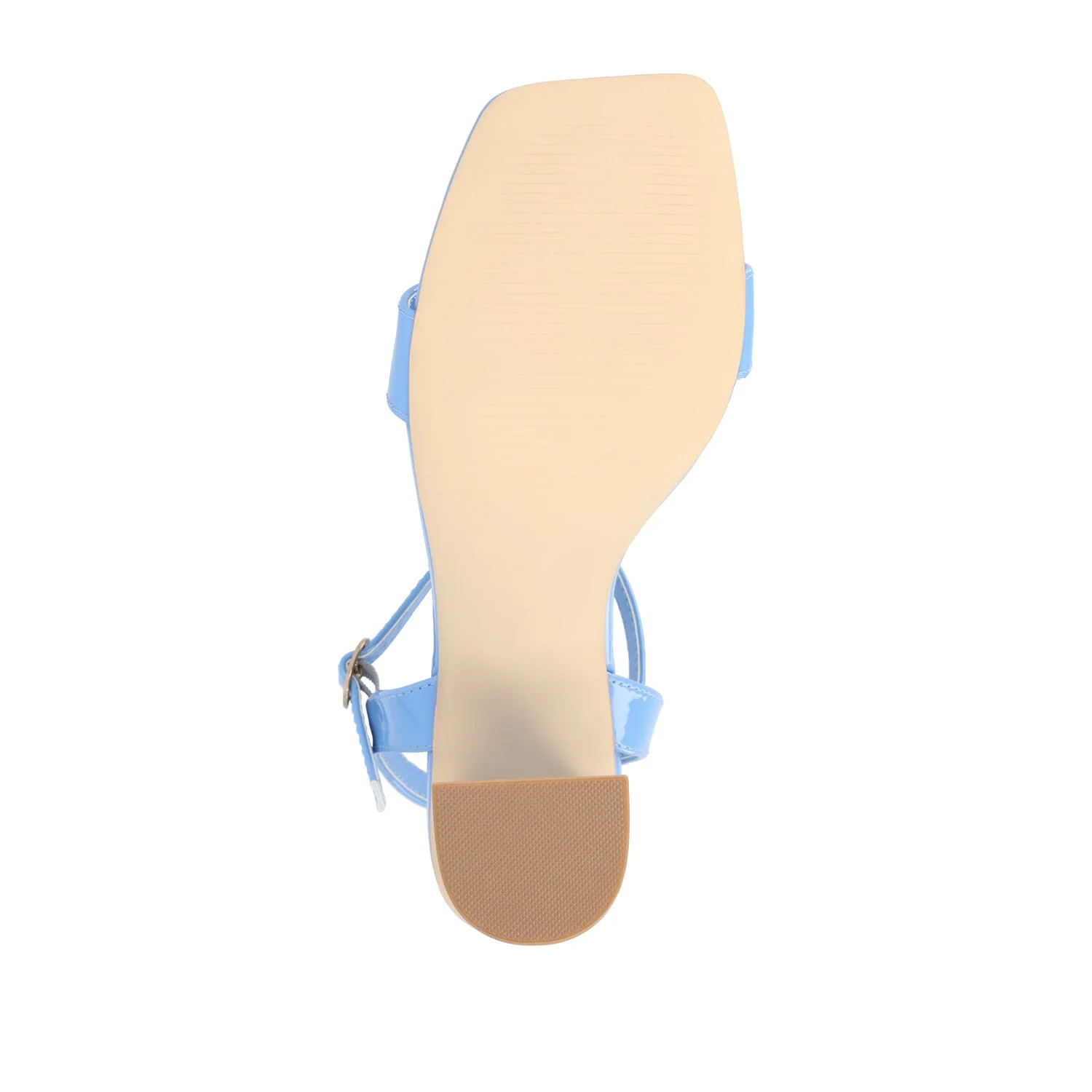 TIVONA STRAPPY BLOCK HEELS IN VEGAN LEATHER - Blue - Image 8