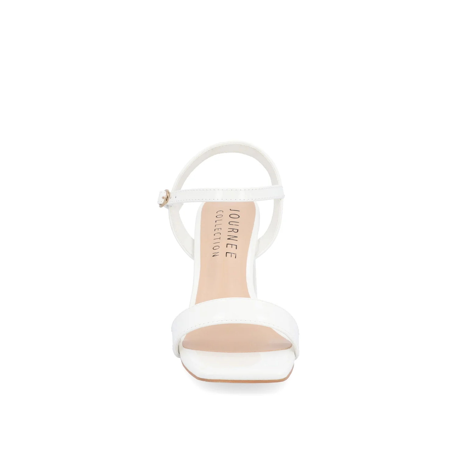 TIVONA STRAPPY BLOCK HEELS IN VEGAN LEATHER - White - Image 5