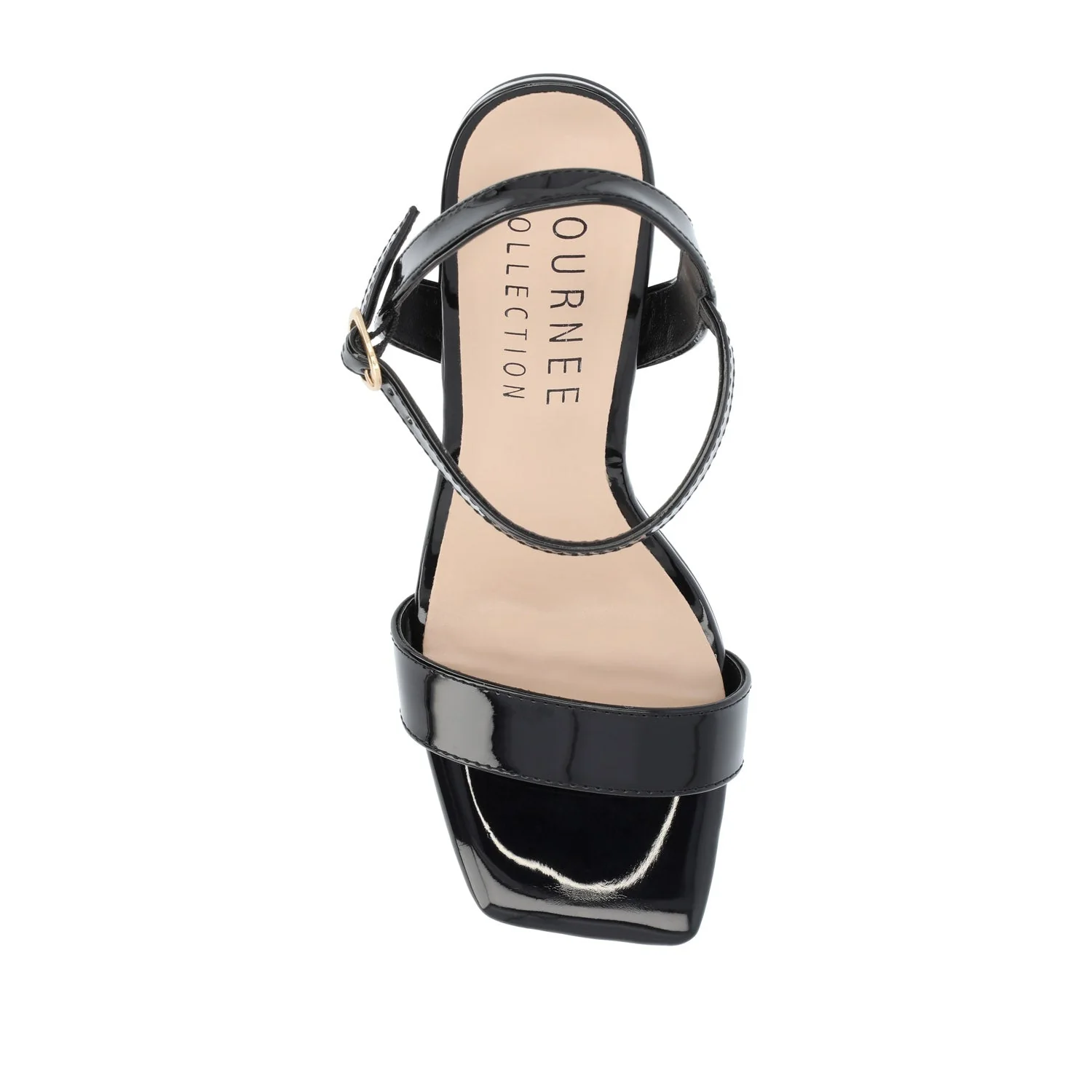 TIVONA VEGAN LEATHER STRAPPY HEELS IN WIDE - Black - Image 6