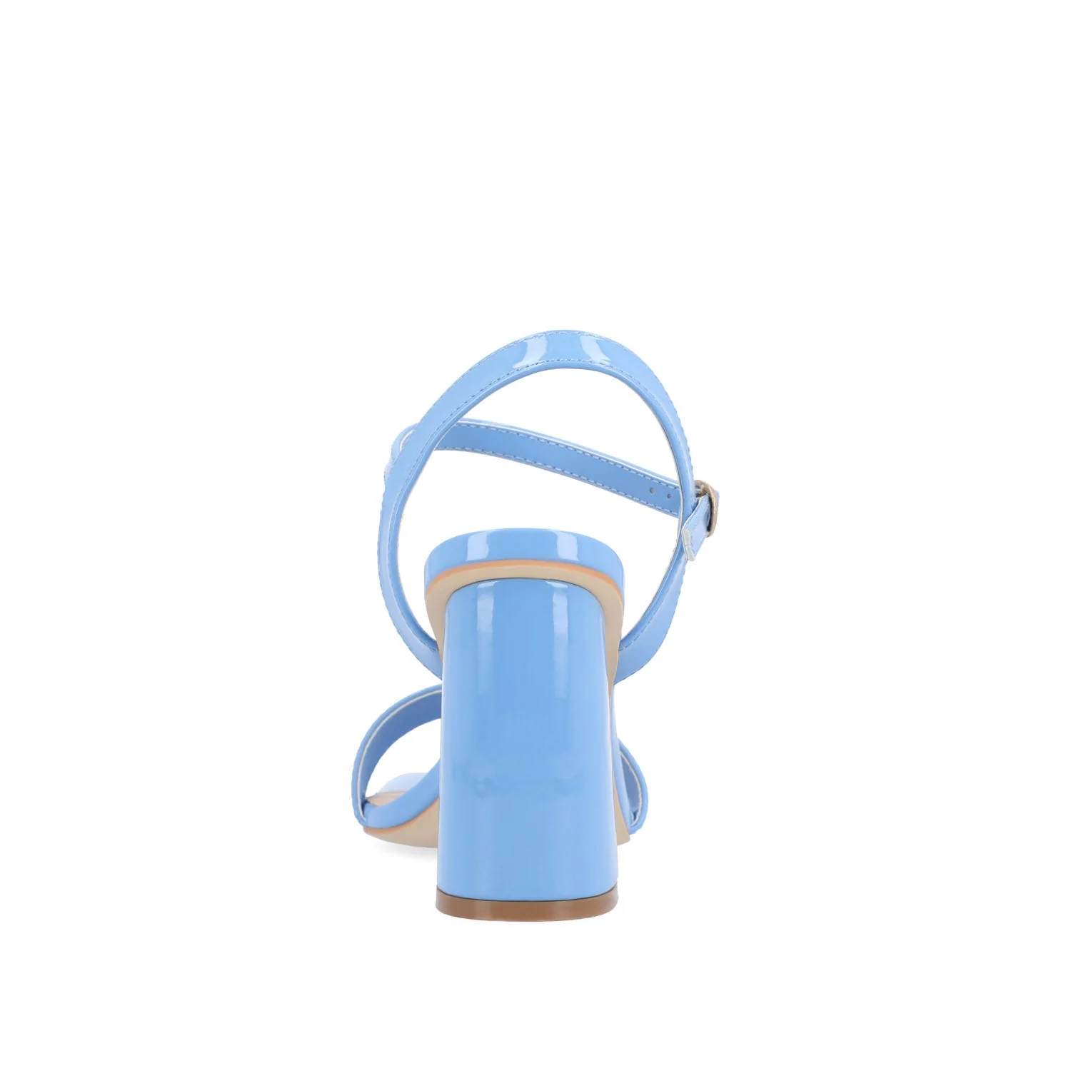 TIVONA VEGAN LEATHER STRAPPY HEELS IN WIDE - Blue - Image 7