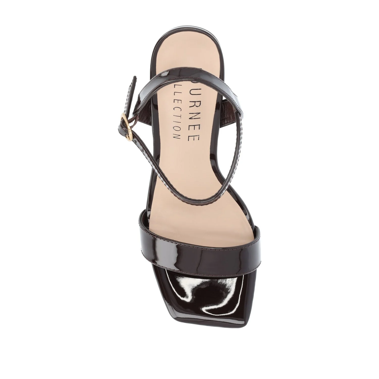 TIVONA STRAPPY BLOCK HEELS IN STATEMENT - Dark Brown - Image 6