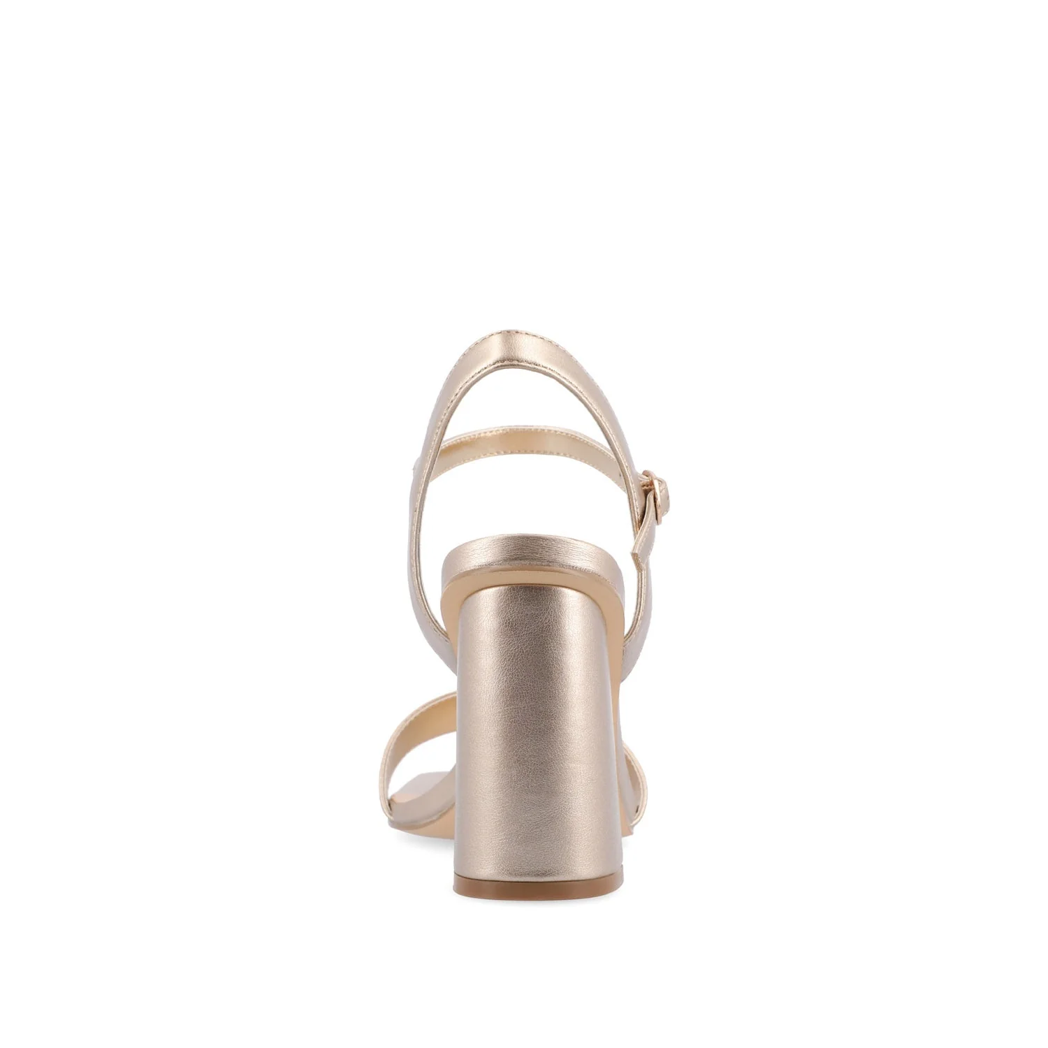 TIVONA STRAPPY BLOCK HEELS IN STATEMENT - Gold PU - Image 7