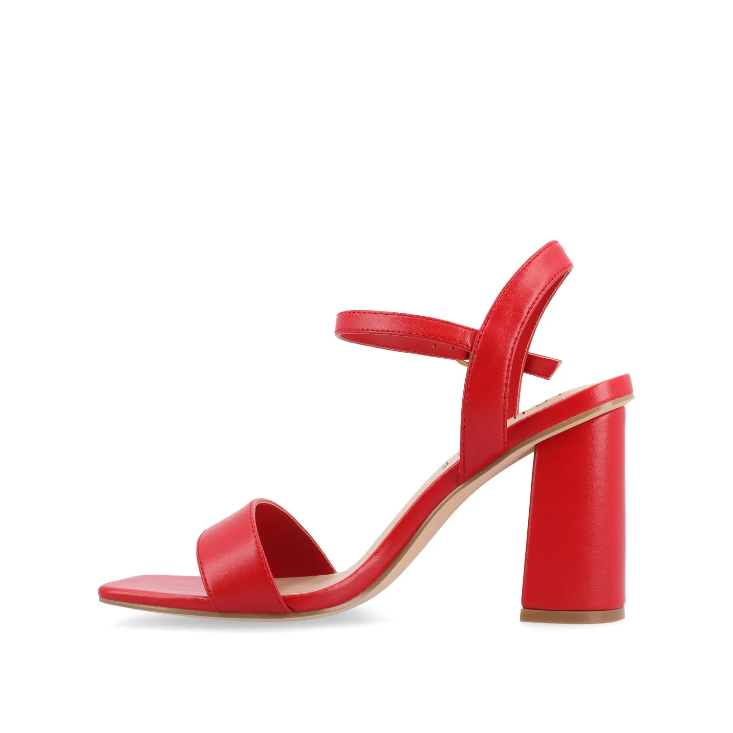 TIVONA STRAPPY BLOCK HEELS IN STATEMENT - Red - Image 3