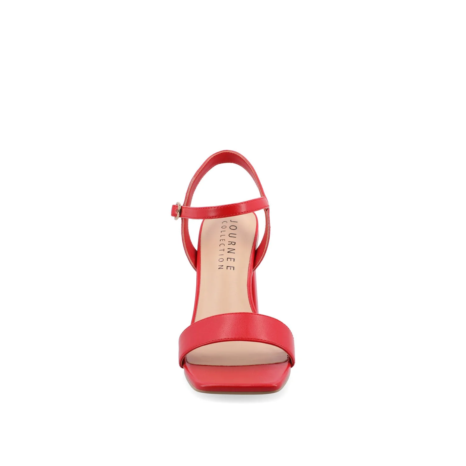TIVONA STRAPPY BLOCK HEELS IN STATEMENT - Red - Image 5