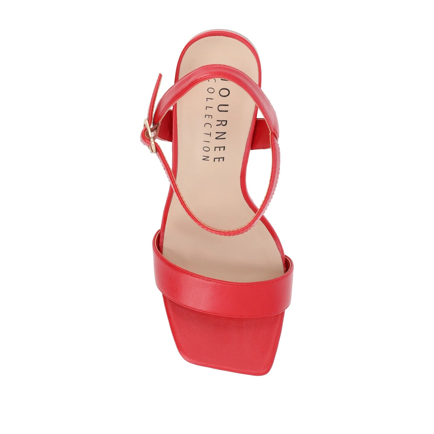 TIVONA STRAPPY BLOCK HEELS IN STATEMENT - Red - Image 6